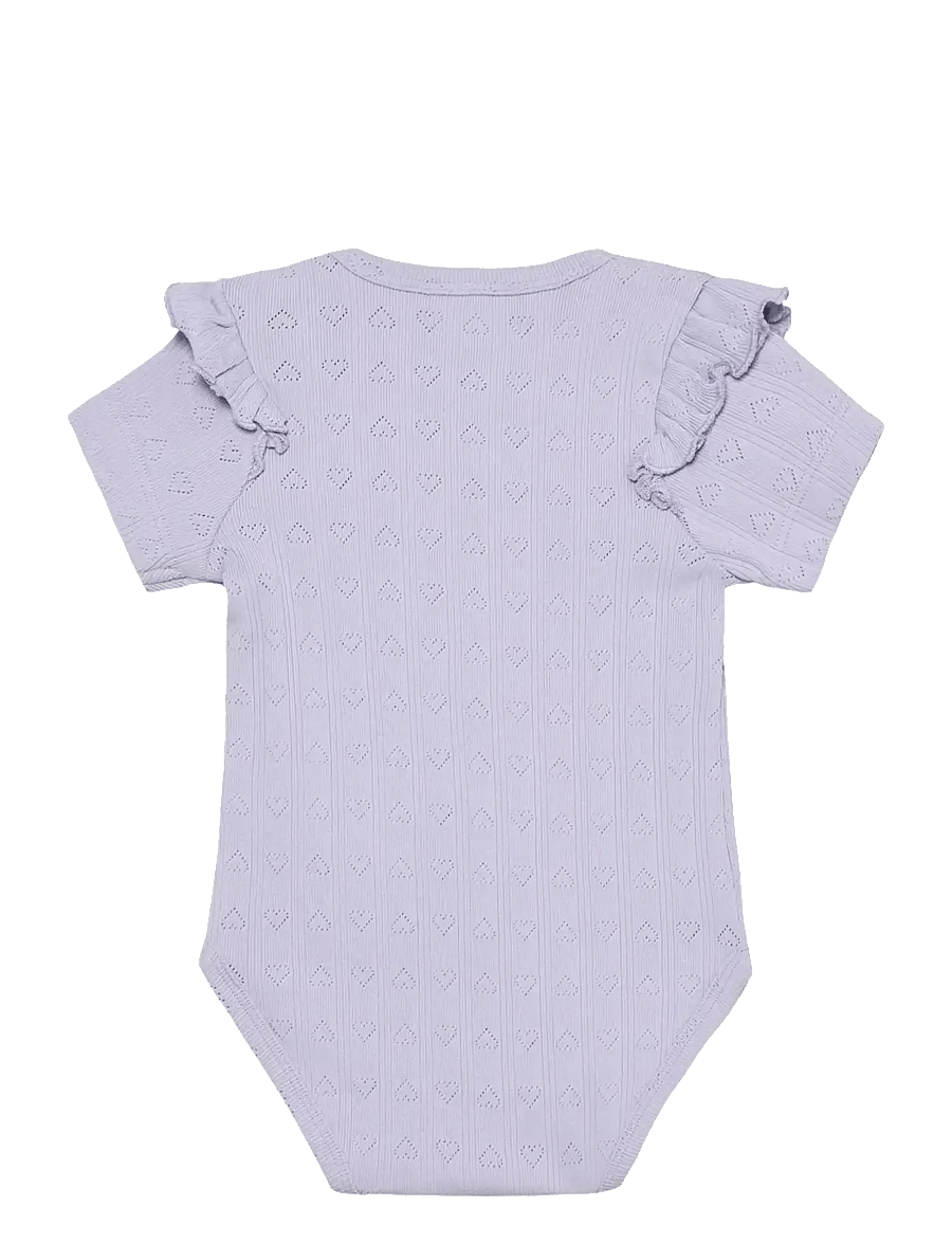 En Fant - Body SS Pointelle - kortärmade bodies - purple heather - 1