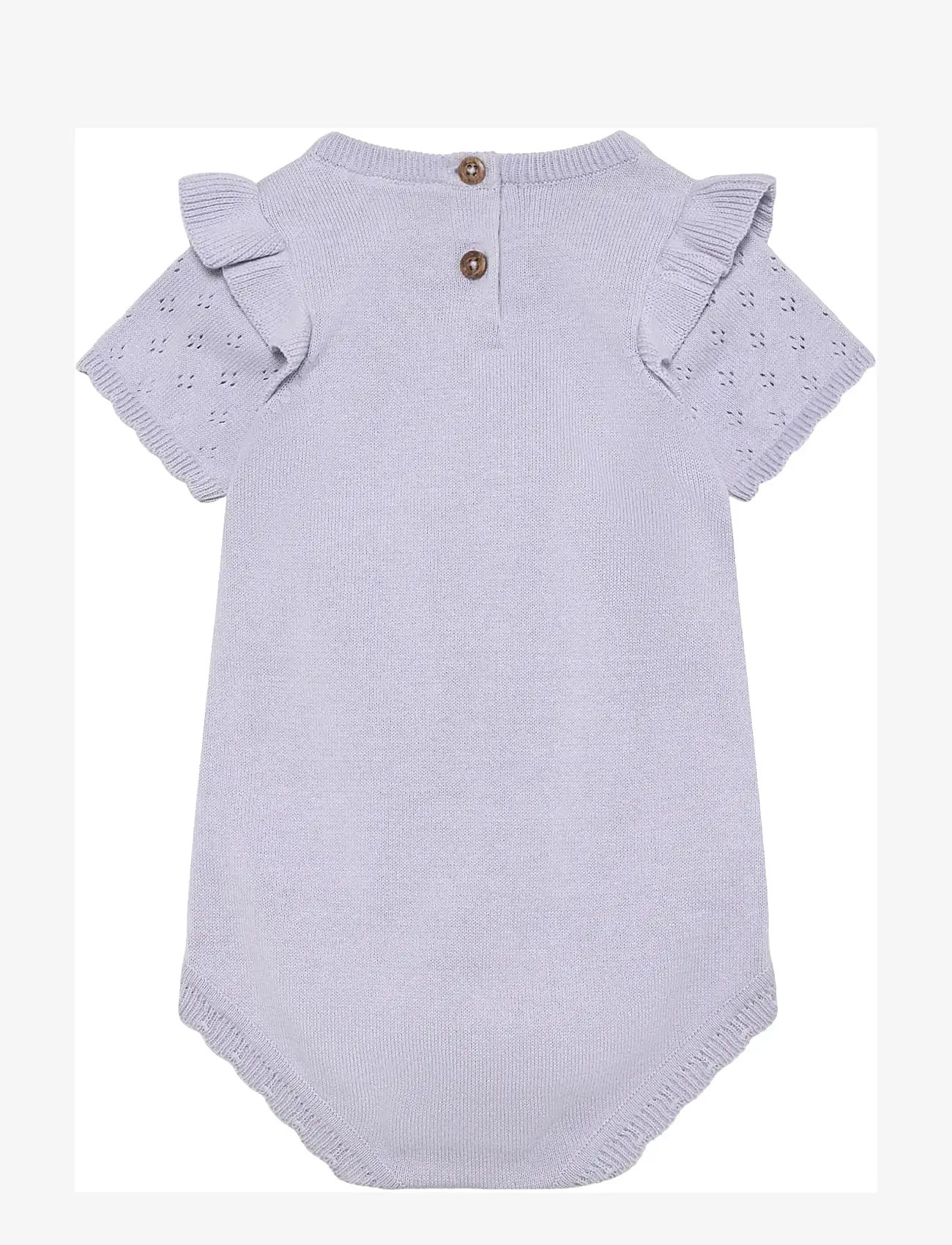 En Fant - Romper Knit - kortærmede heldragter - purple heather - 2