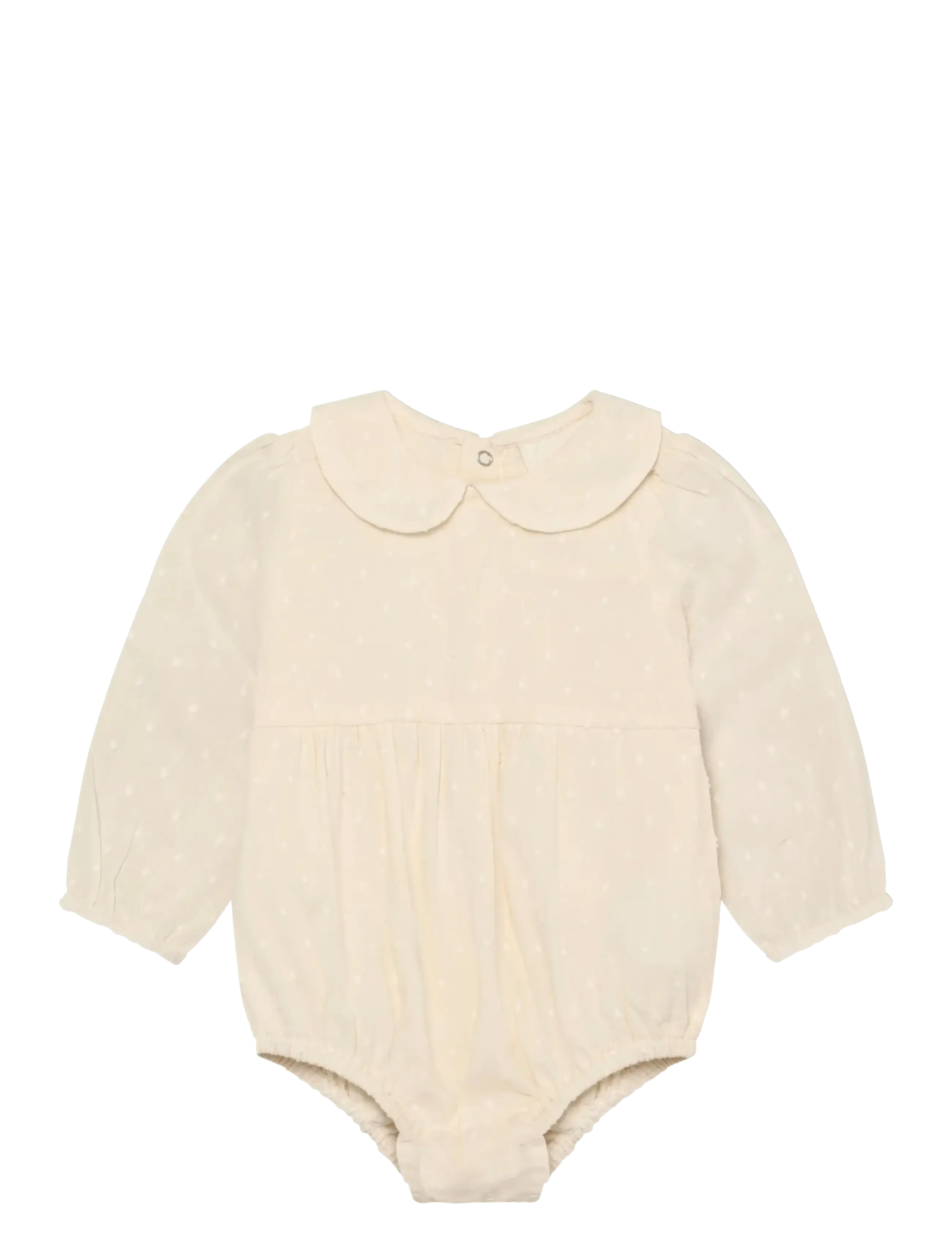 En Fant Romper LS Dobby - En Fant - EGGNOG / cream