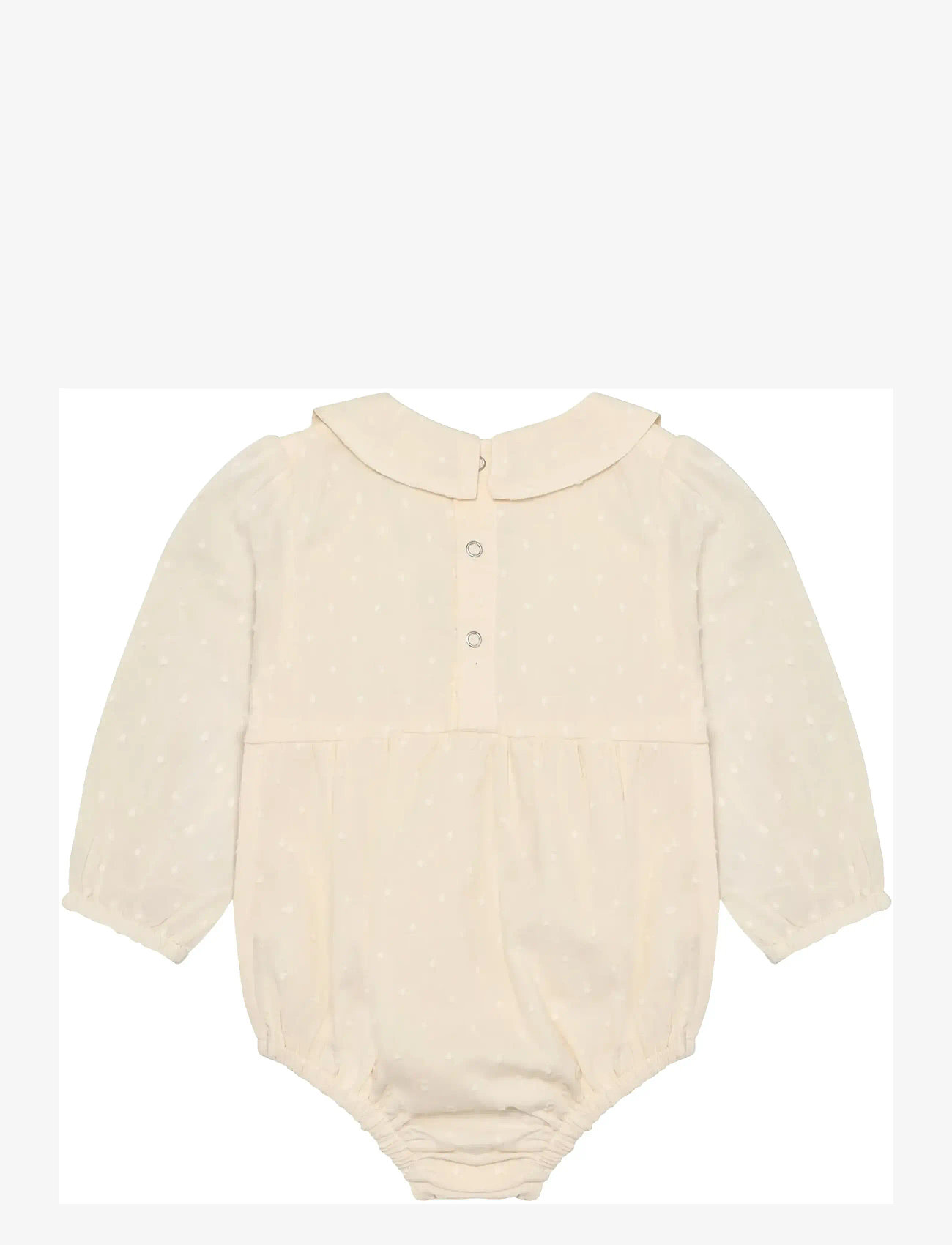 En Fant - Romper LS Dobby - long-sleeved - eggnog - 1
