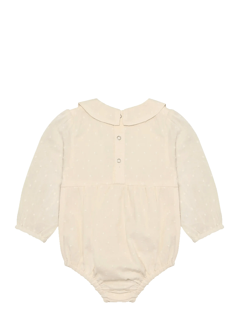 En Fant - Romper LS Dobby - long-sleeved - eggnog - 1