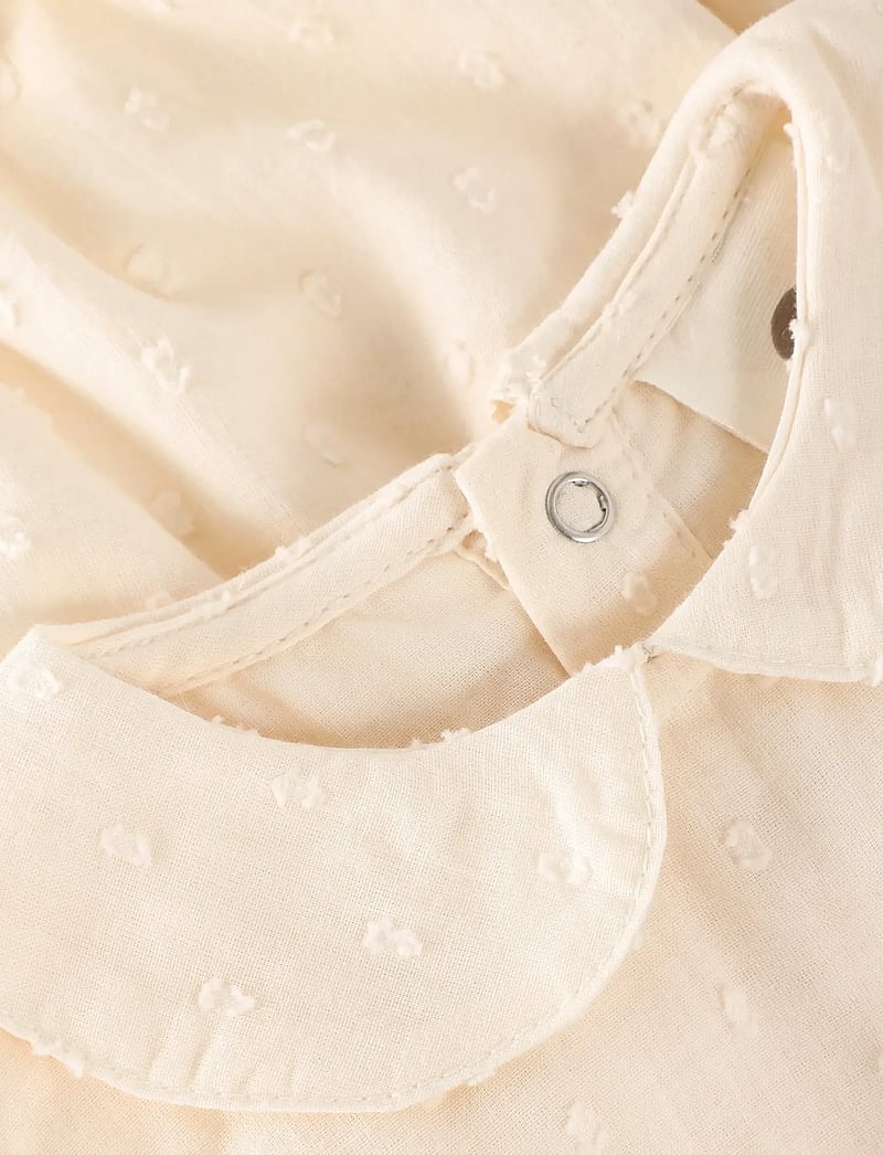 En Fant - Romper LS Dobby - long-sleeved - eggnog - 2