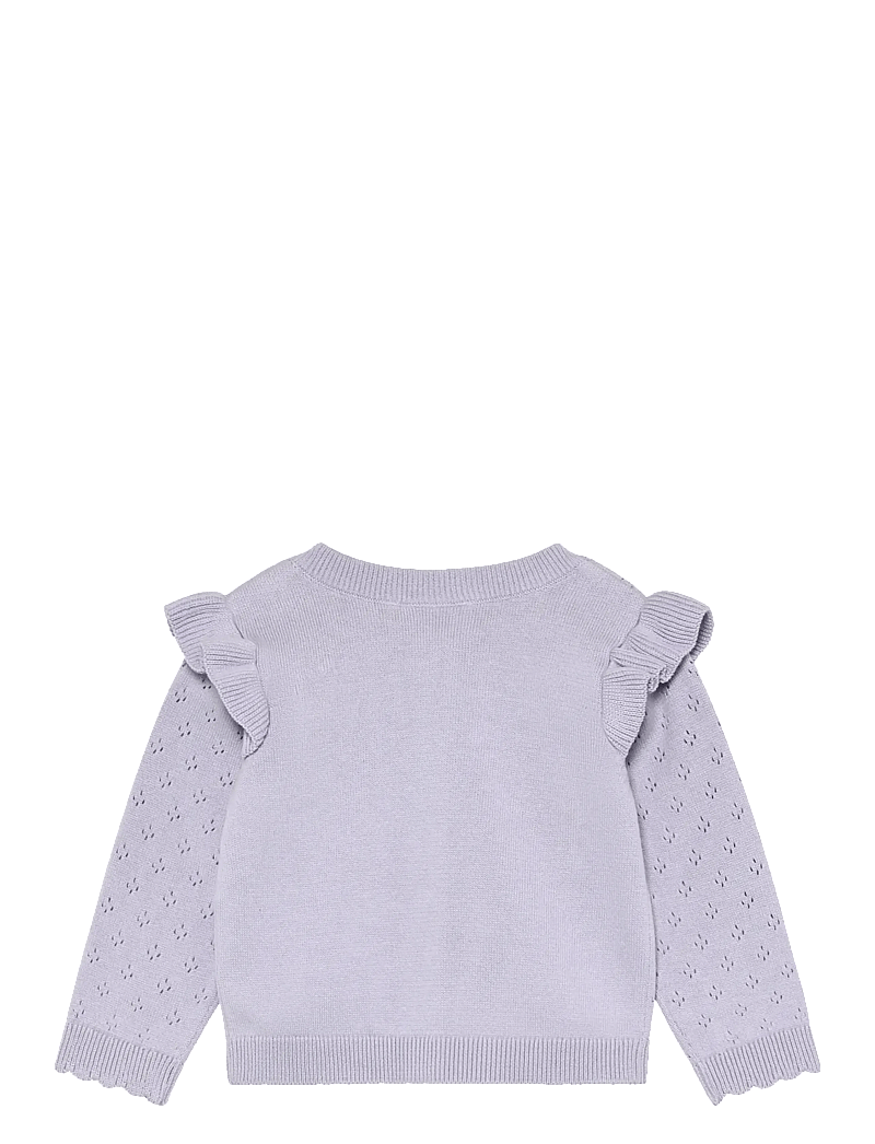 En Fant - Cardigan Knit - cardigans - purple heather - 1