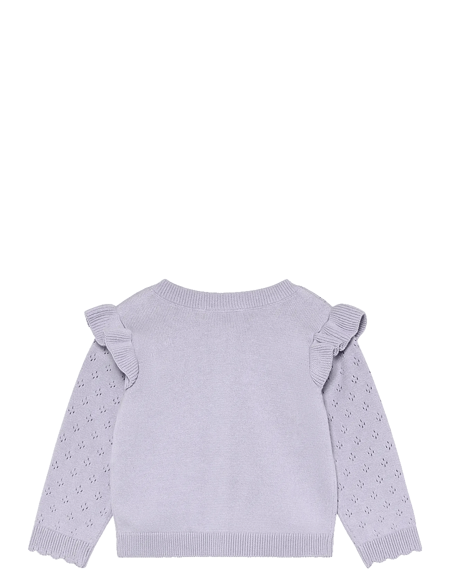En Fant - Cardigan Knit - koftor - purple heather - 1