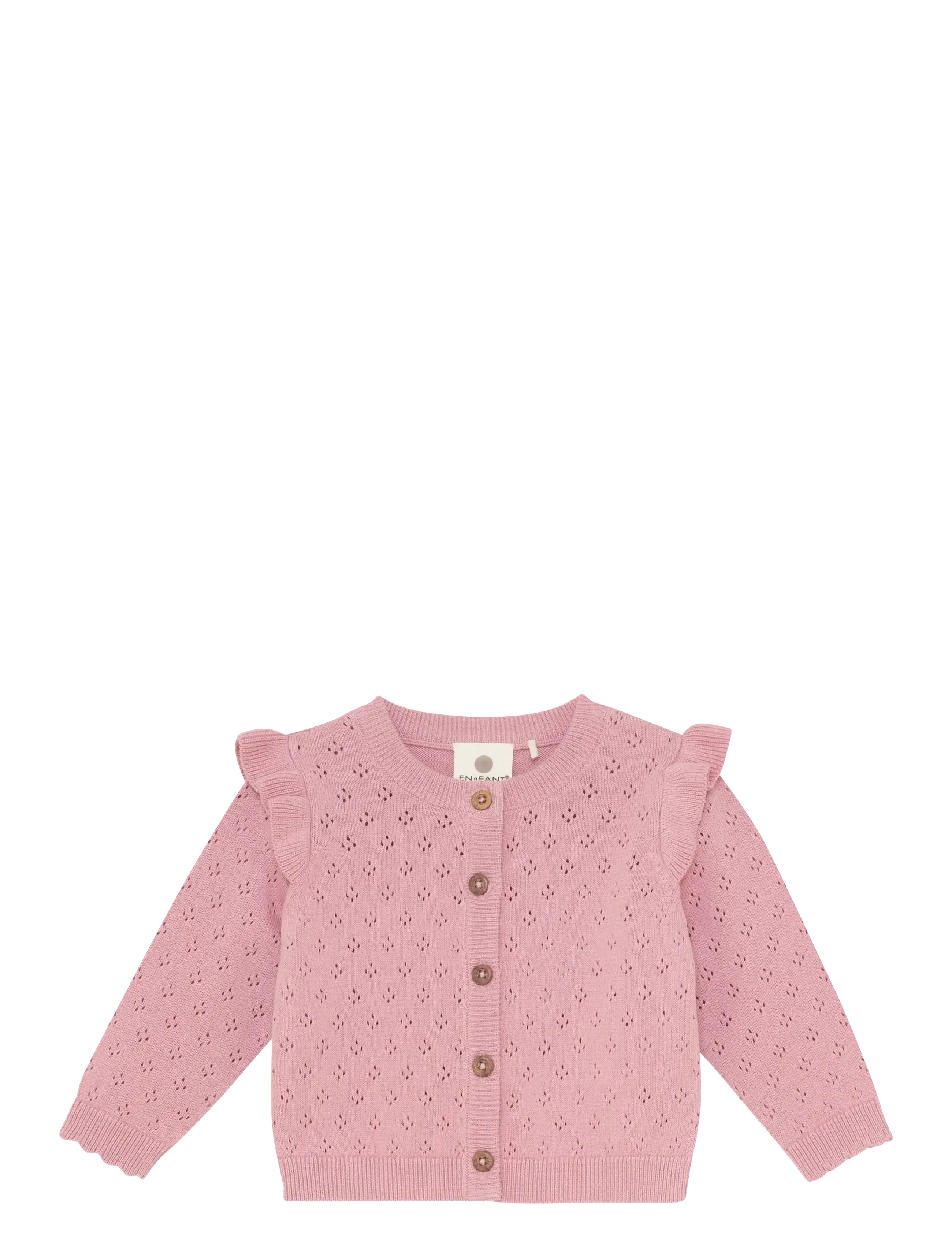 En Fant Cardigan Knit, 68, Pink, Strik > Cardigans, Børn