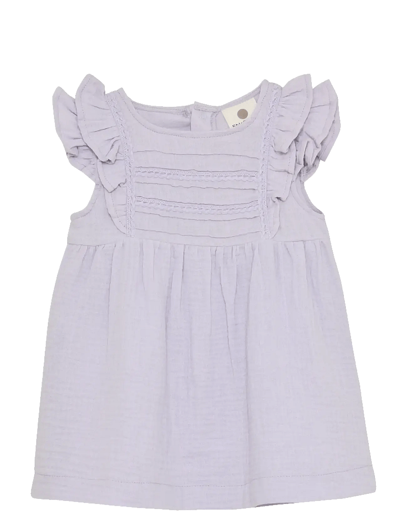 En Fant - Dress SS Muslin - Ærmeløse babykjoler - purple heather - 0