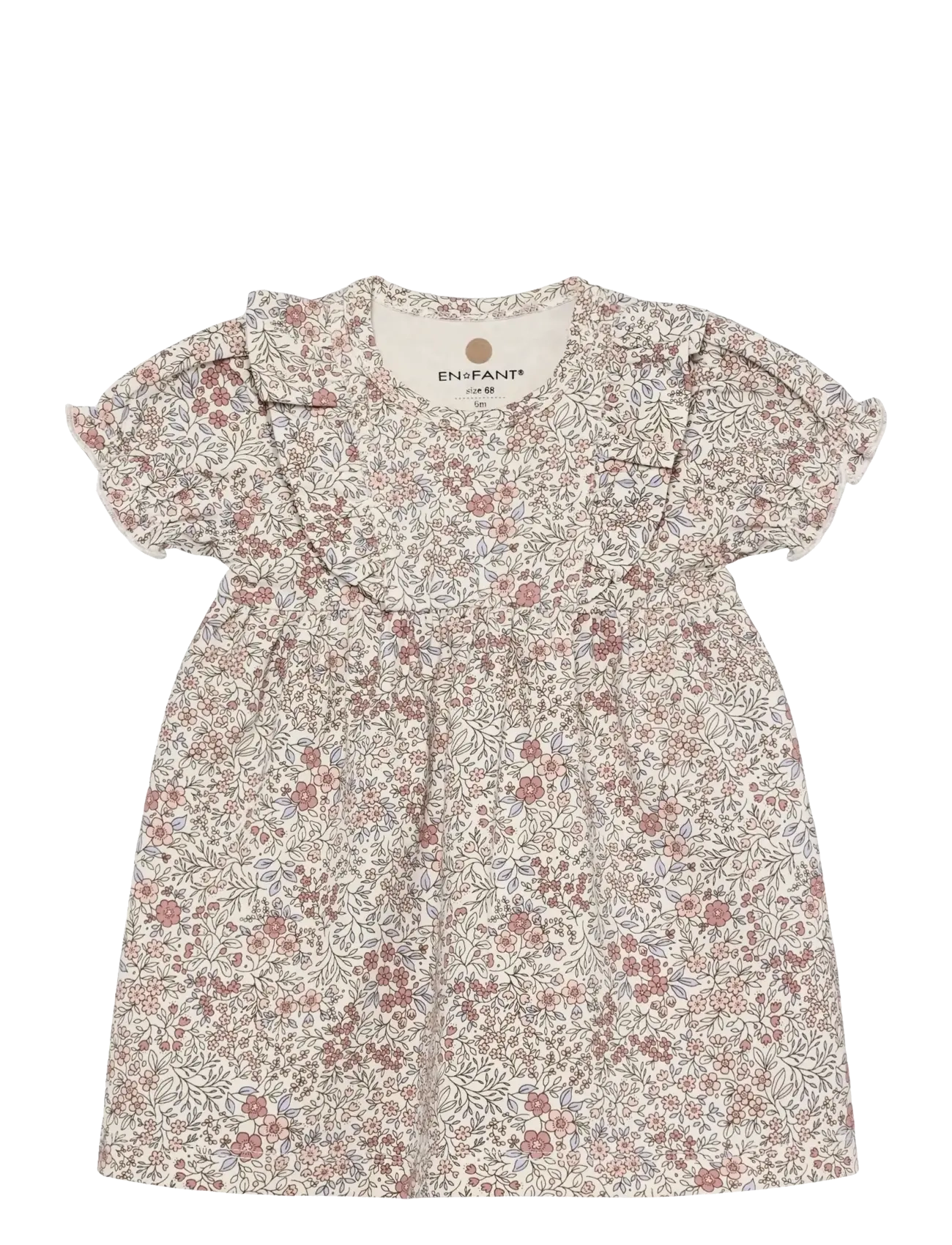En Fant Dress SS AOP - 4 for 3 - EGGNOG / multi