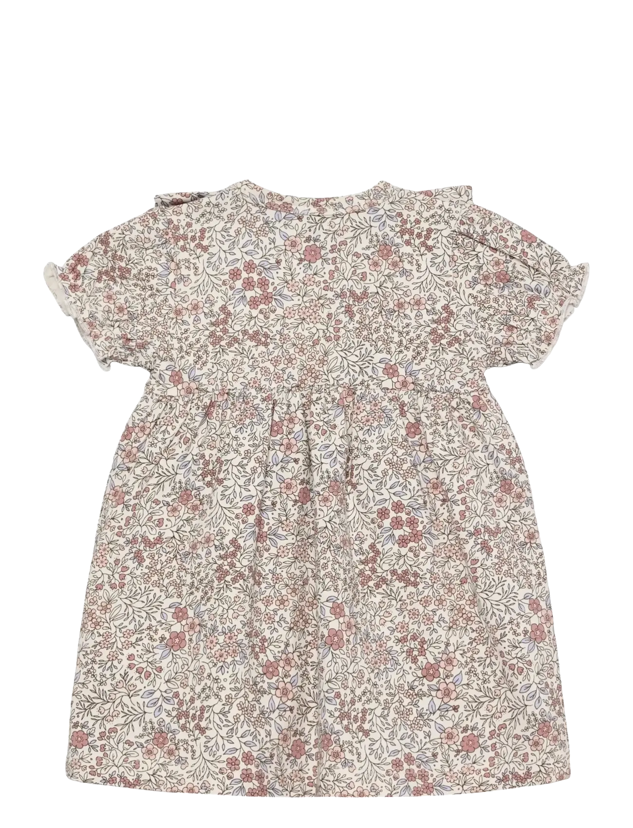 En Fant - Dress SS AOP - robes pour bébés à manches courtes - eggnog - 2