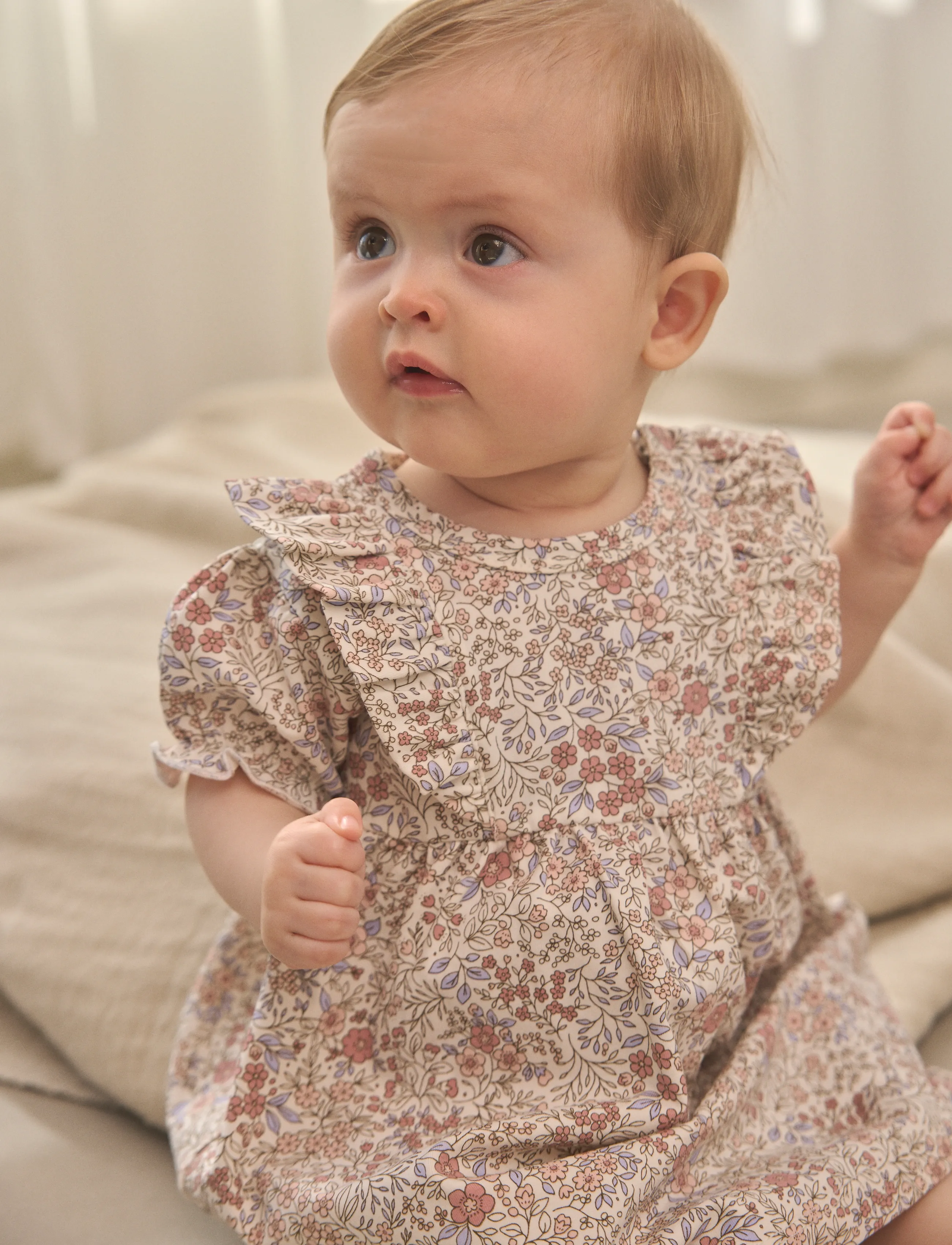 En Fant Dress SS AOP - Kleider - EGGNOG / multi