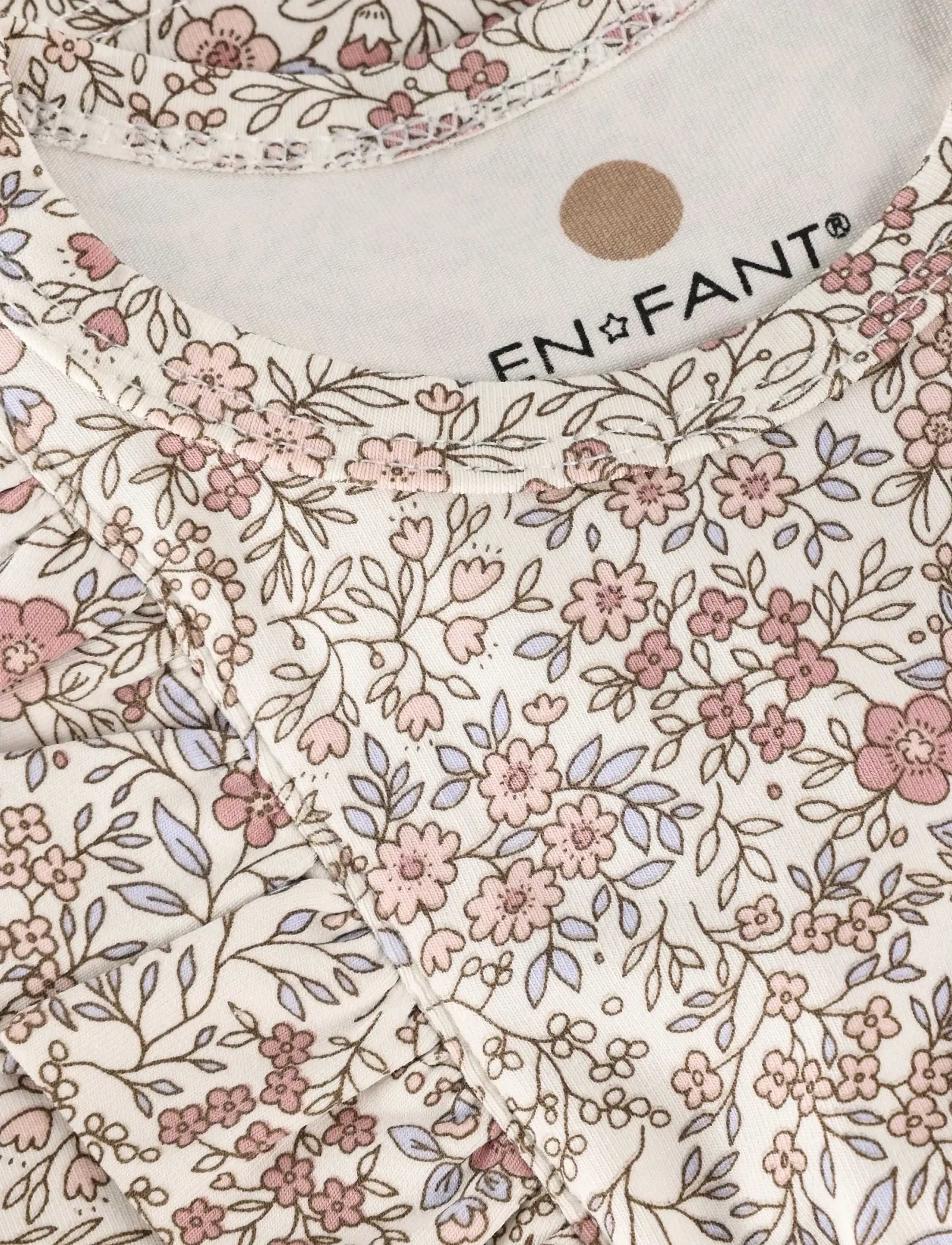 En Fant - Dress SS AOP - robes pour bébés à manches courtes - eggnog - 3