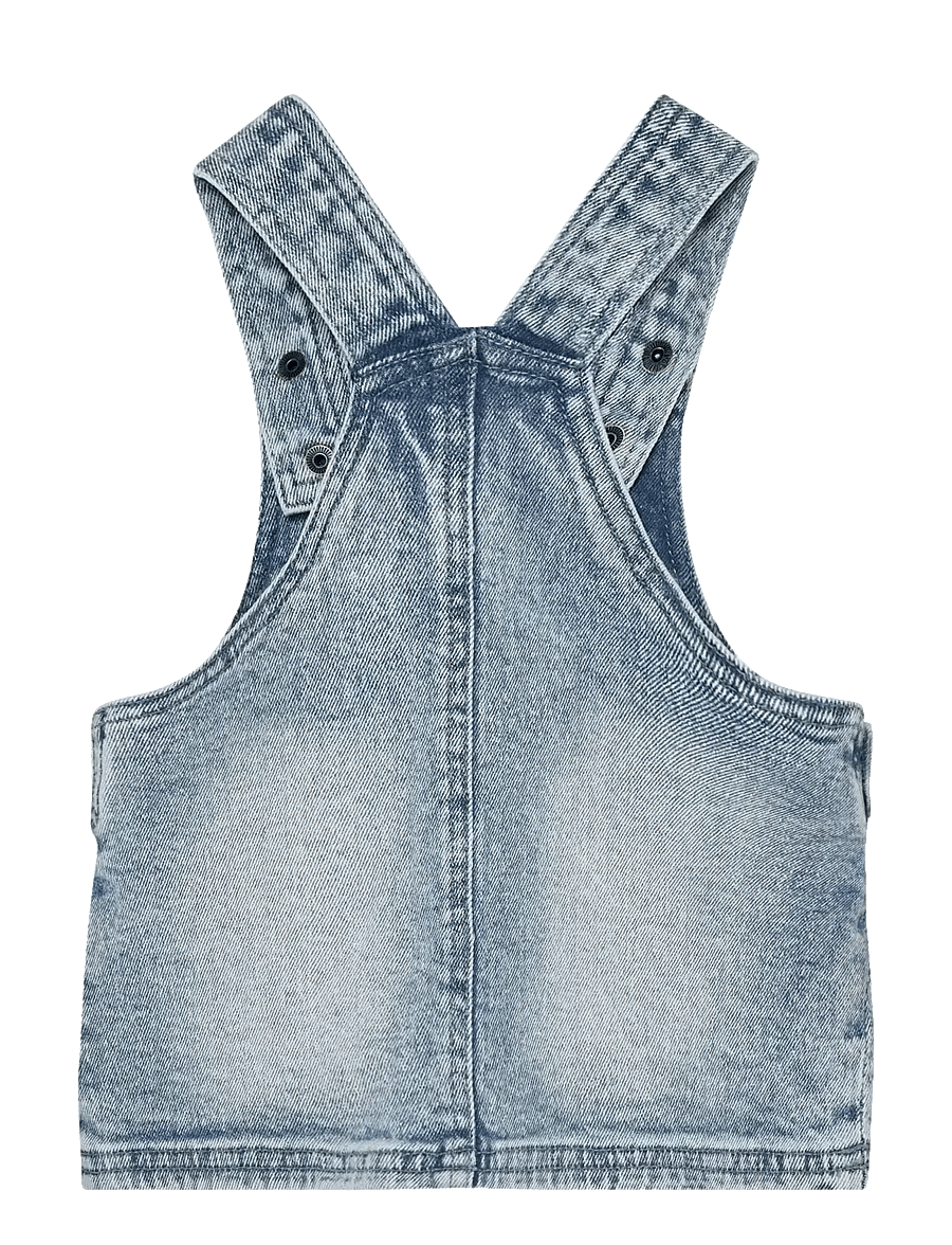 En Fant - Dress Denim - latzkleid - light blue denim - 1