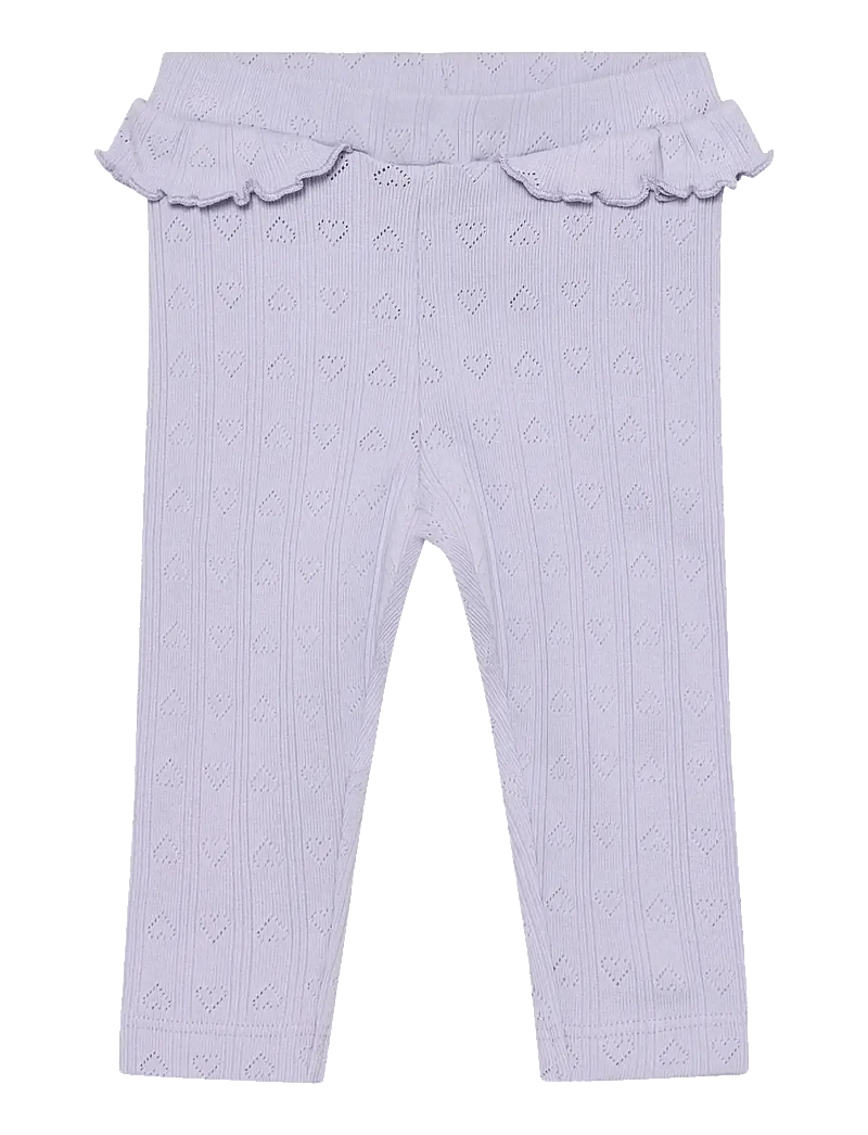 En Fant - Leggings Pointelle - leggings - purple heather - 0