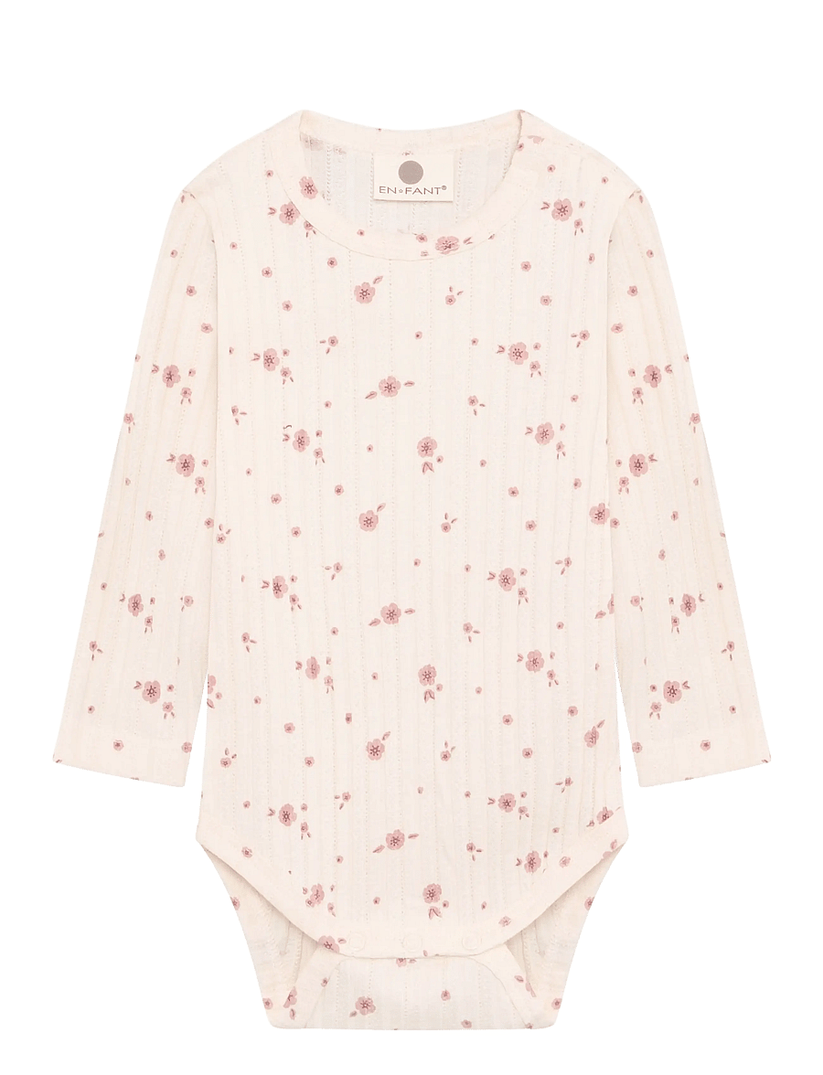 En Fant - Body LS - rompers met lange mouwen - pearled ivory - 0