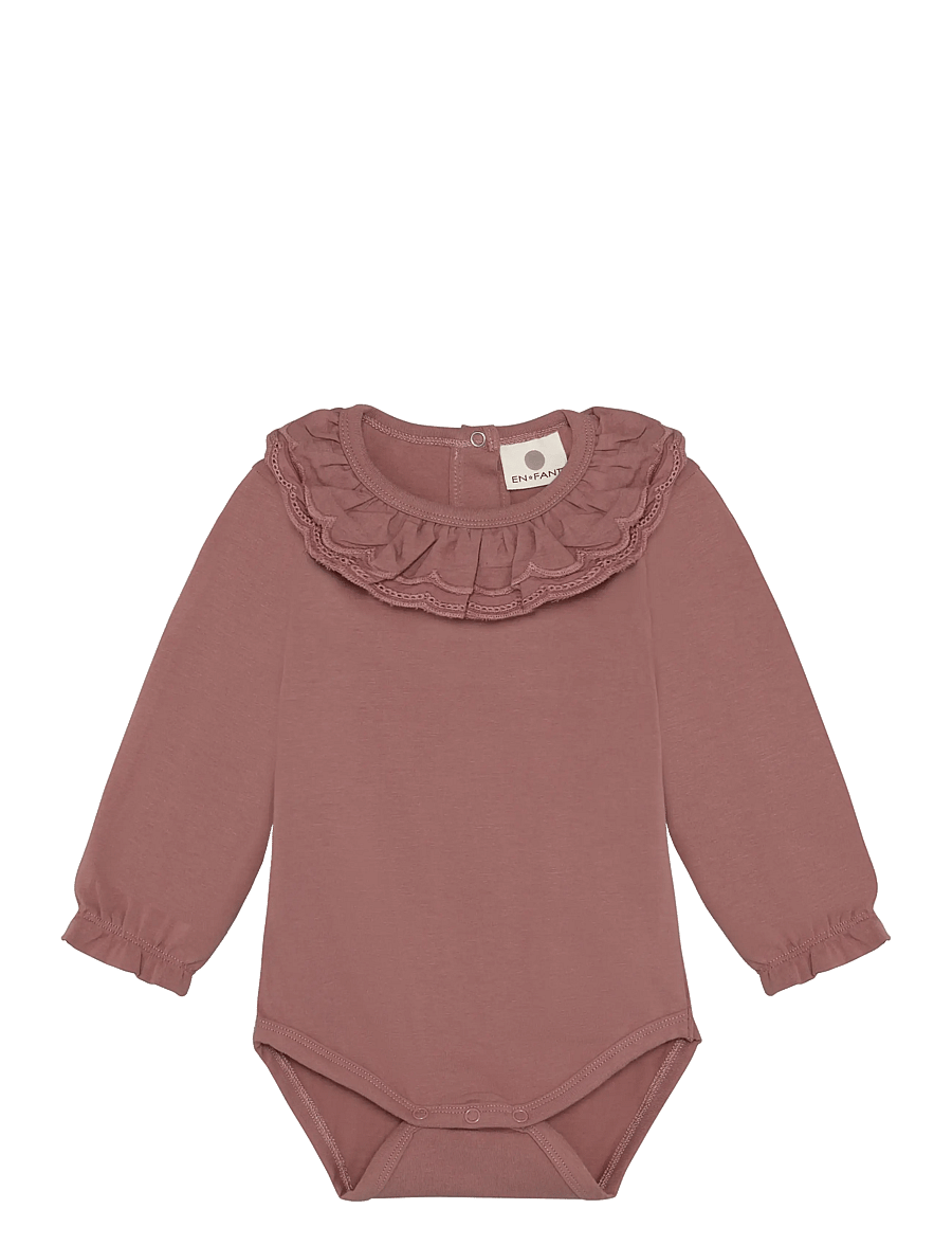 En Fant - Body LS Collar - langärmelige bodys - burlwood - 0