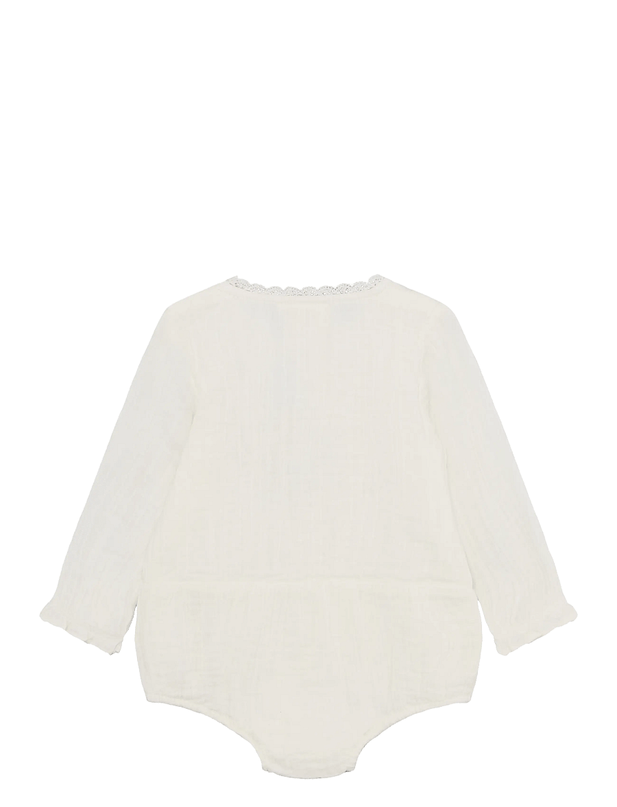 En Fant - Romper Woven - langärmelige bodys - pearled ivory - 1