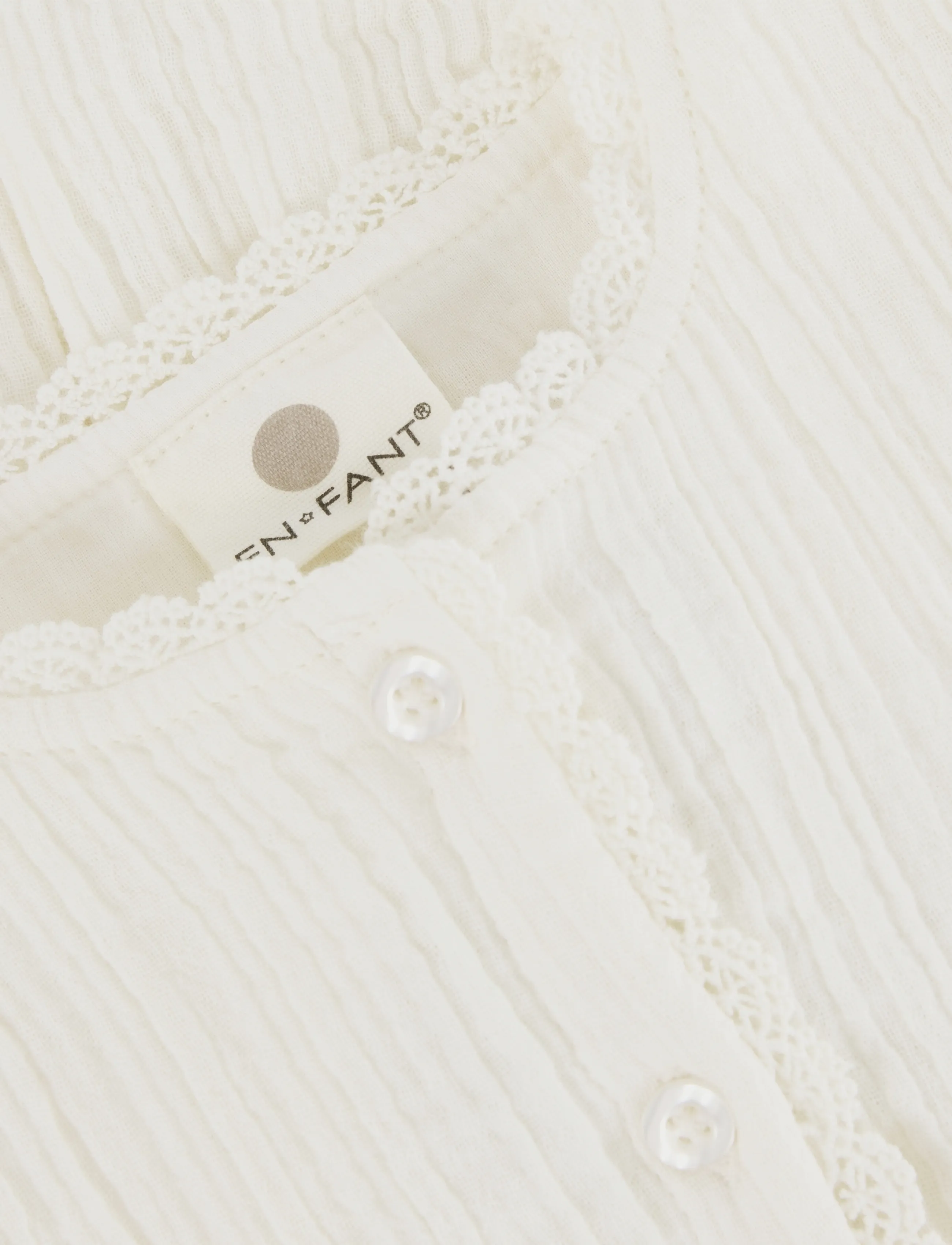 En Fant - Romper Woven - langärmelige bodys - pearled ivory - 2