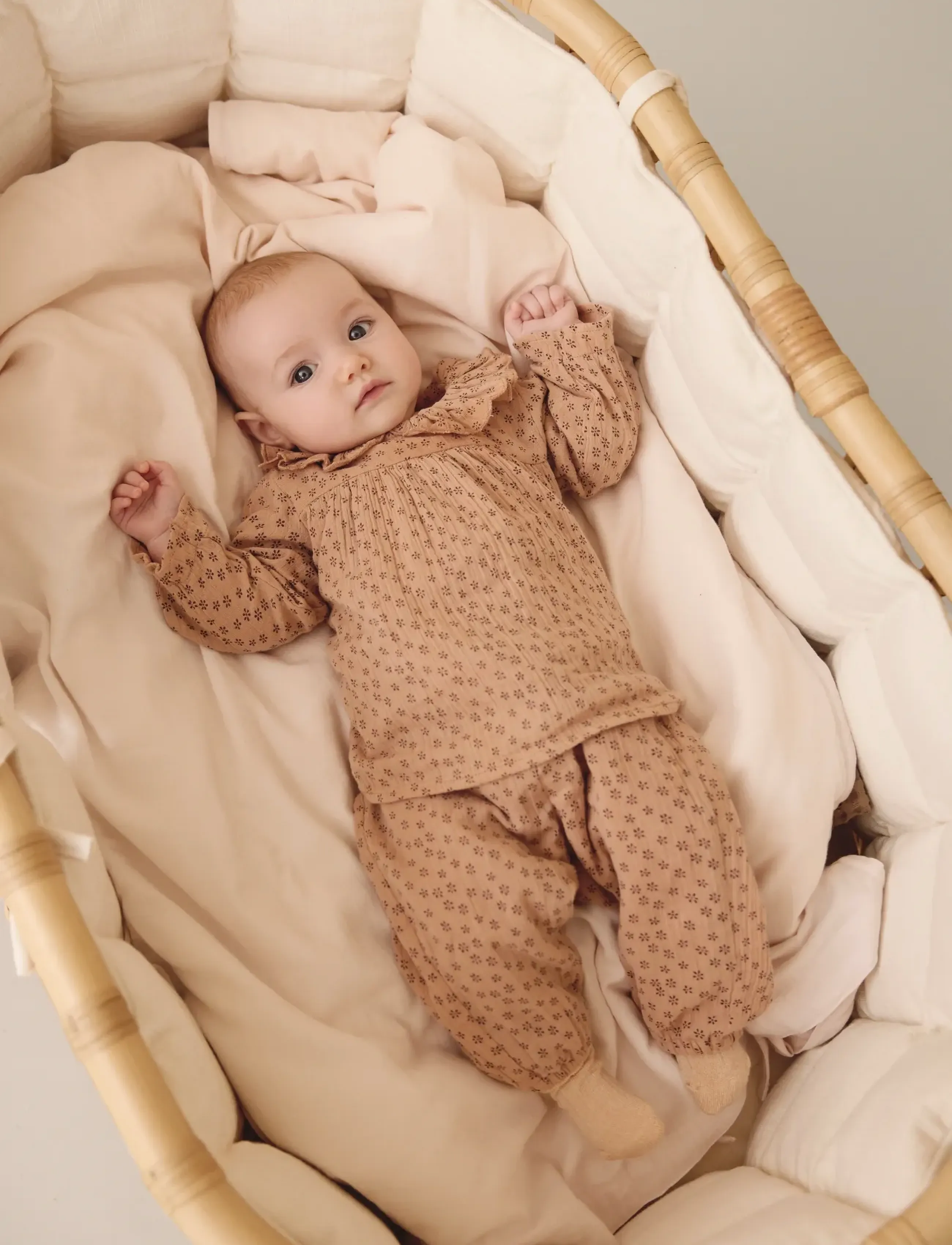 En Fant Shirt LS Woven - Blusar & Tunikor - BRUSH / beige