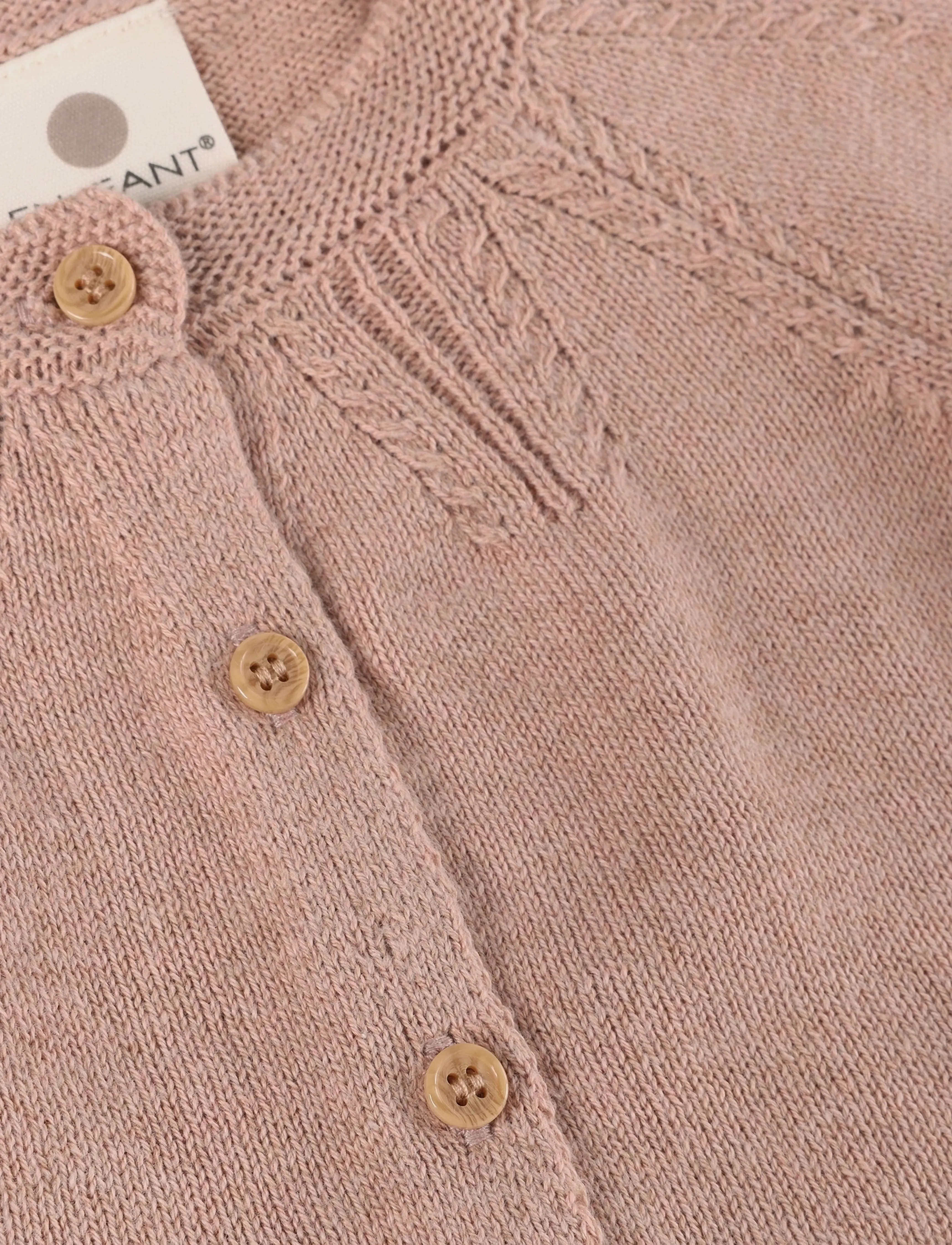 En Fant - Cardigan Knit - cardigans - adobe rose - 2