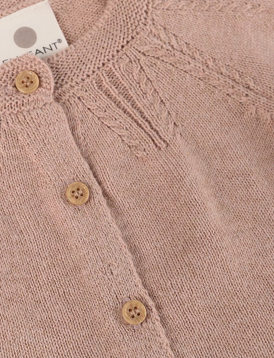 En Fant - Cardigan Knit - cardigans - adobe rose - 2