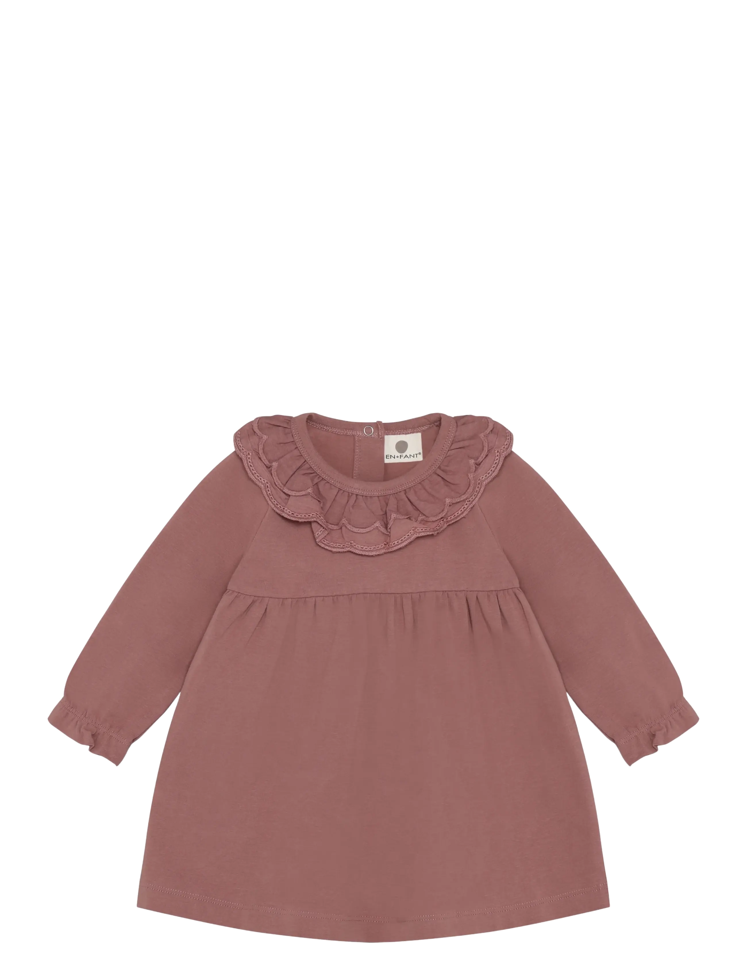 En Fant Dress LS Collar - Alles anzeigen - BURLWOOD / pink/rose
