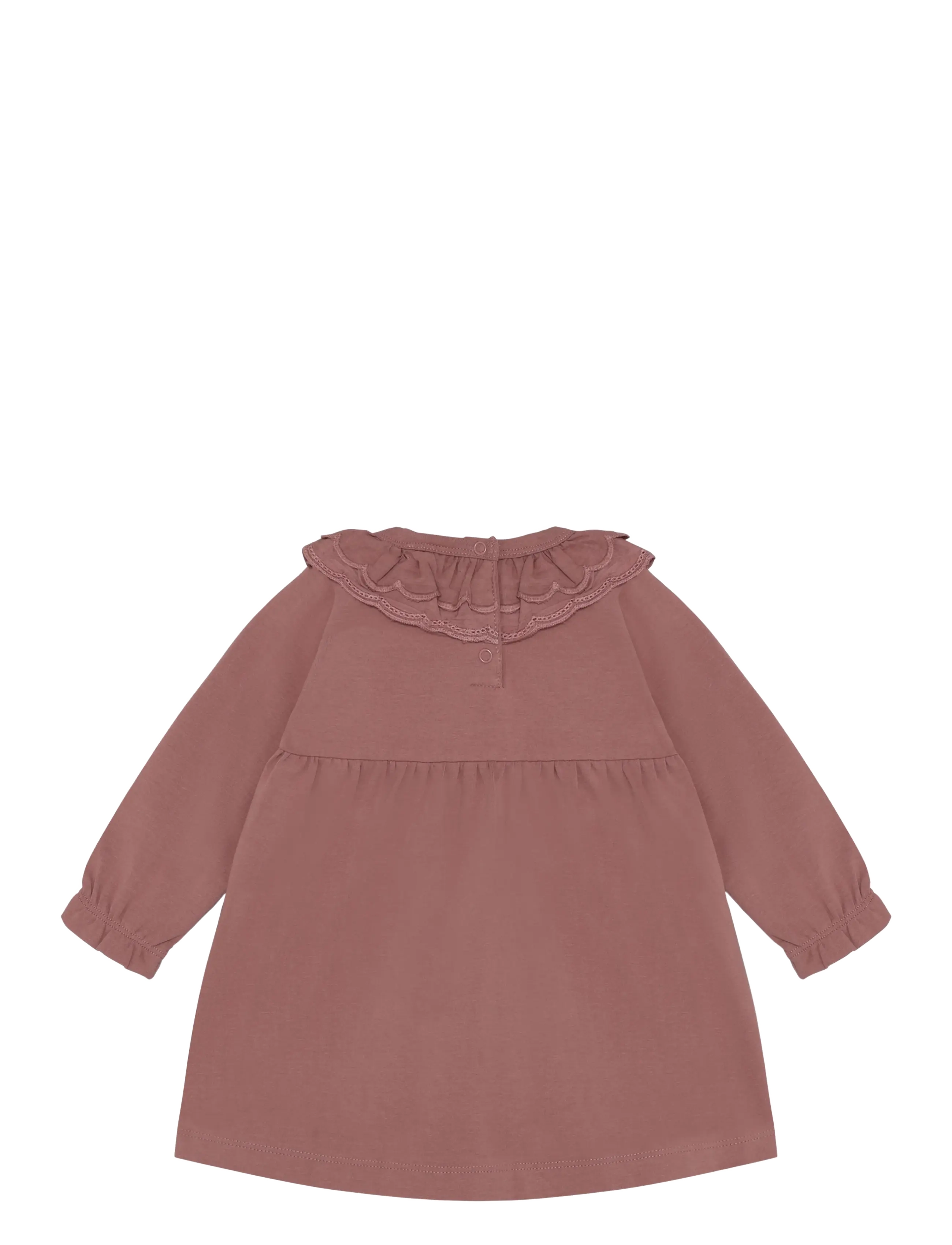 En Fant - Dress LS Collar - langärmelige babykleider - burlwood - 1