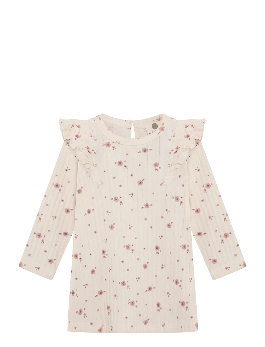 En Fant - Dress LS - langärmelige babykleider - pearled ivory - 0
