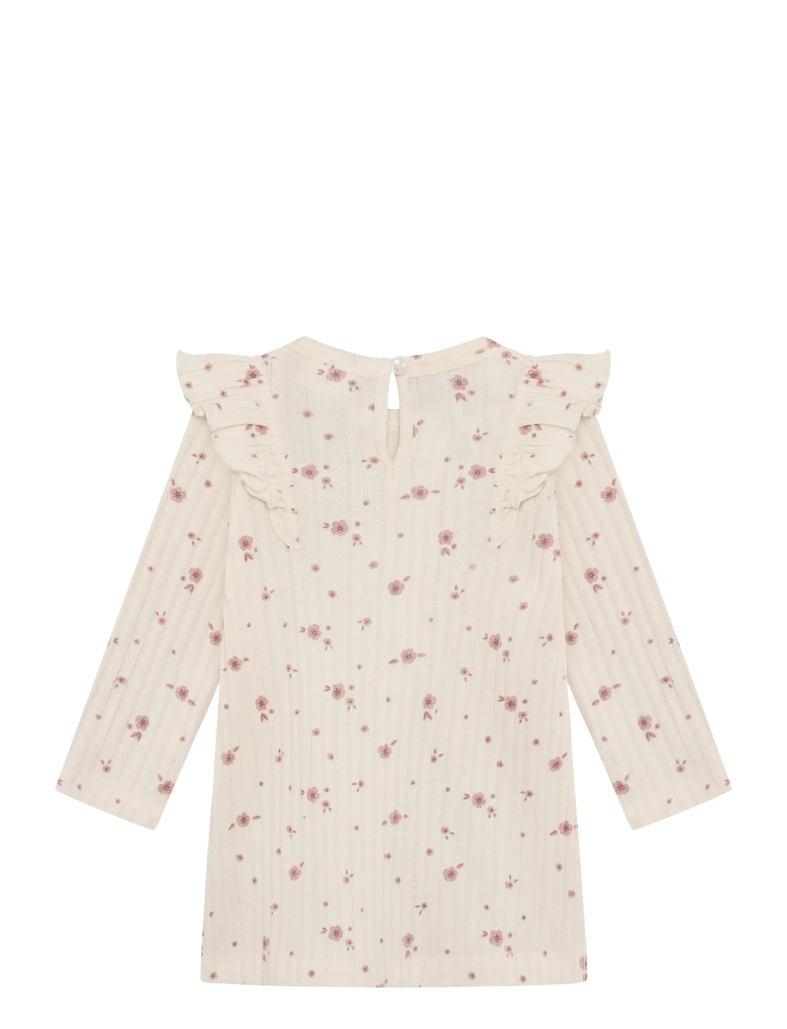 En Fant - Dress LS - langärmelige babykleider - pearled ivory - 1