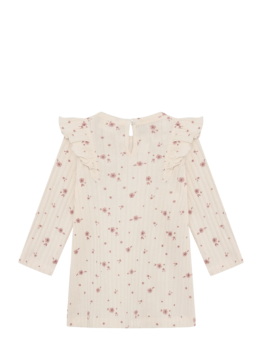 En Fant - Dress LS - langärmelige babykleider - pearled ivory - 1