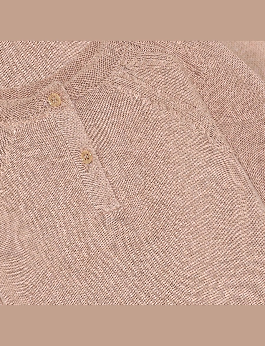 En Fant - Dress Knit - langærmede babykjoler - adobe rose - 2