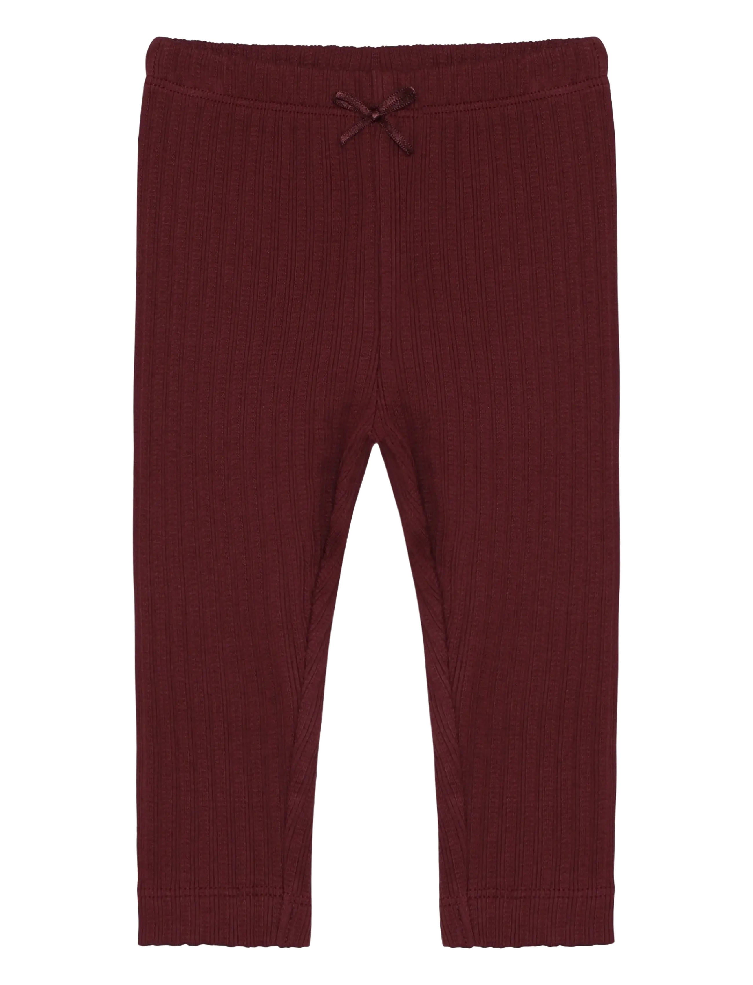 En Fant Leggings Pointelle - Alles anzeigen - BURGUNDY / burgundy