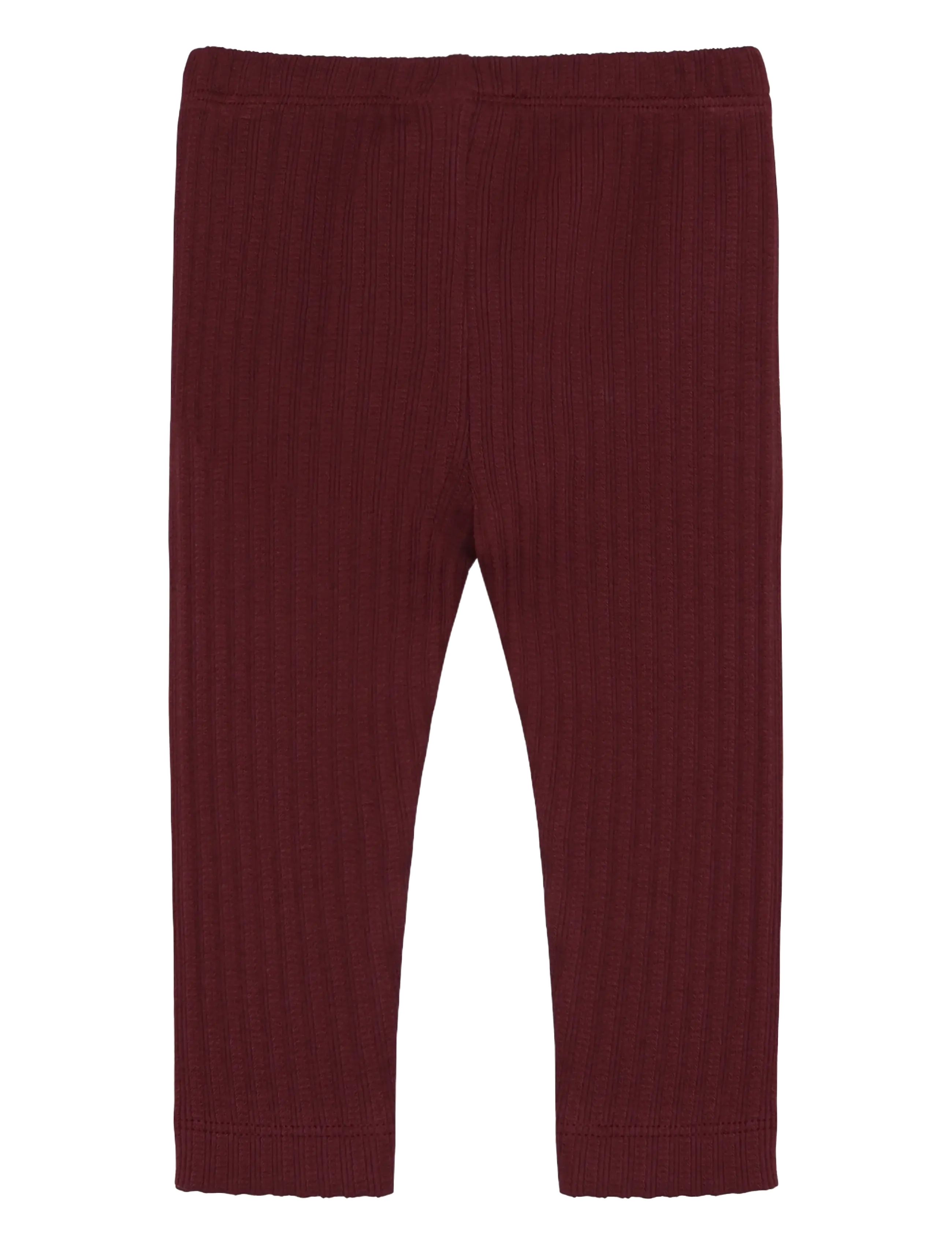 En Fant - Leggings Pointelle - leggings - burgundy - 1