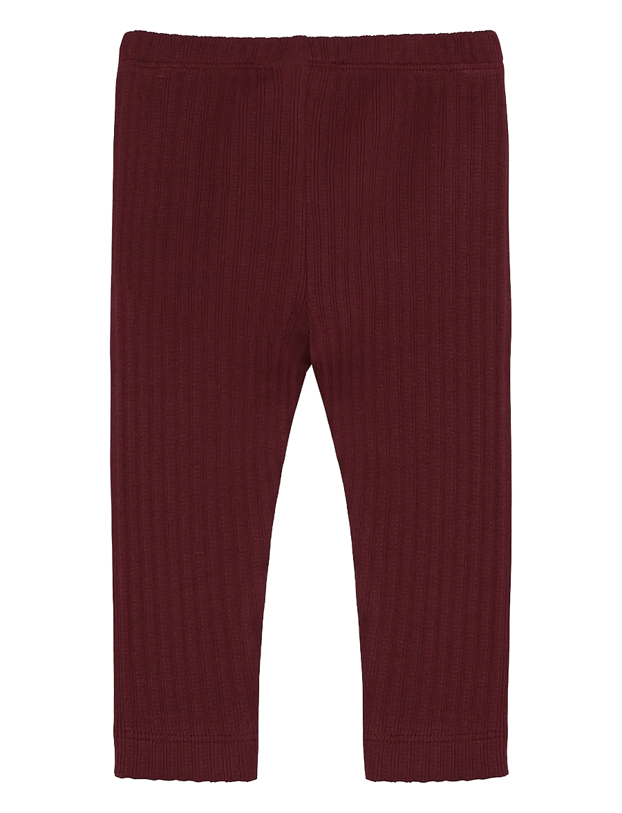 En Fant - Leggings Pointelle - leggings - burgundy - 1