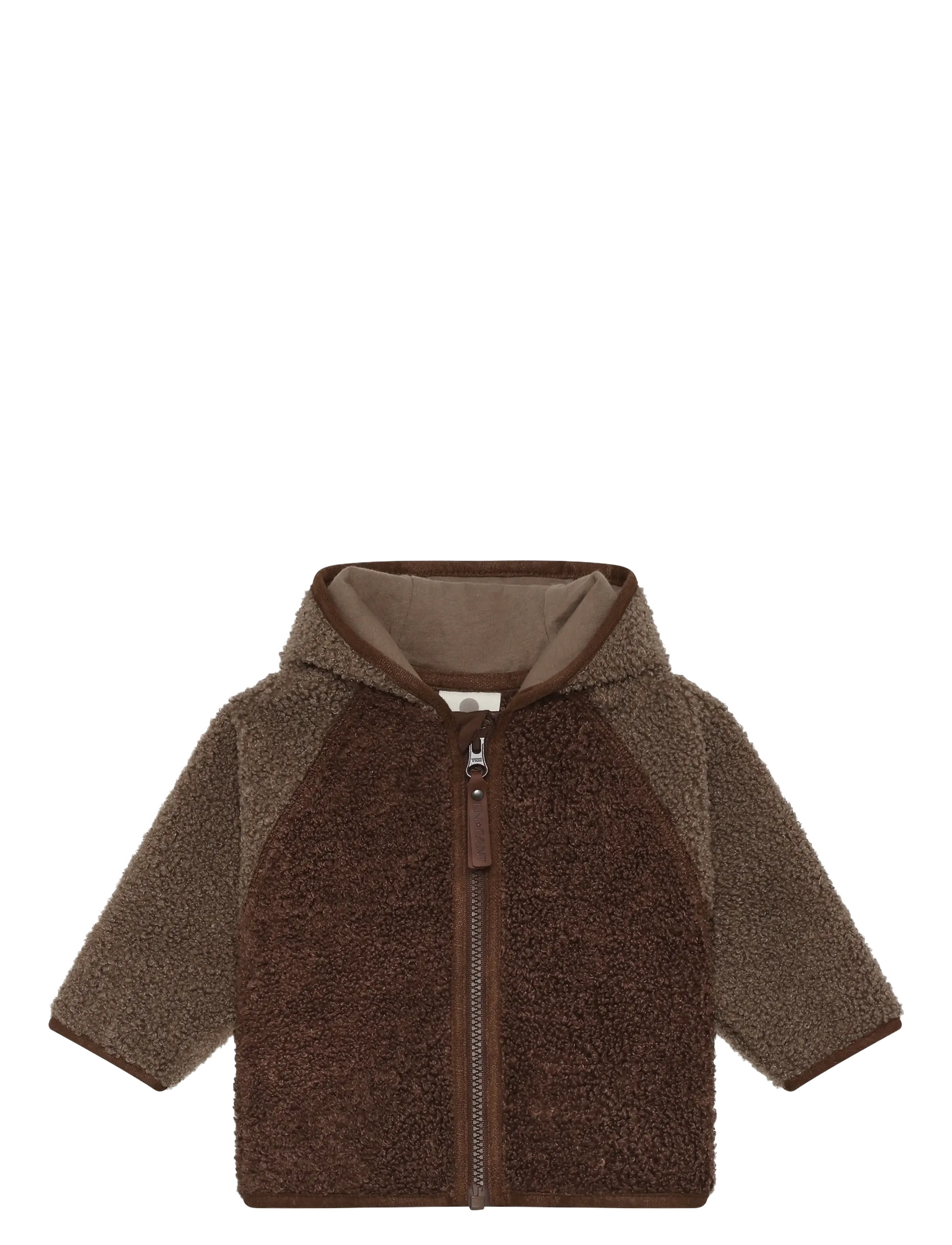 En Fant Jacket Teddy - Baby 44-92 - CHESTNUT / multi