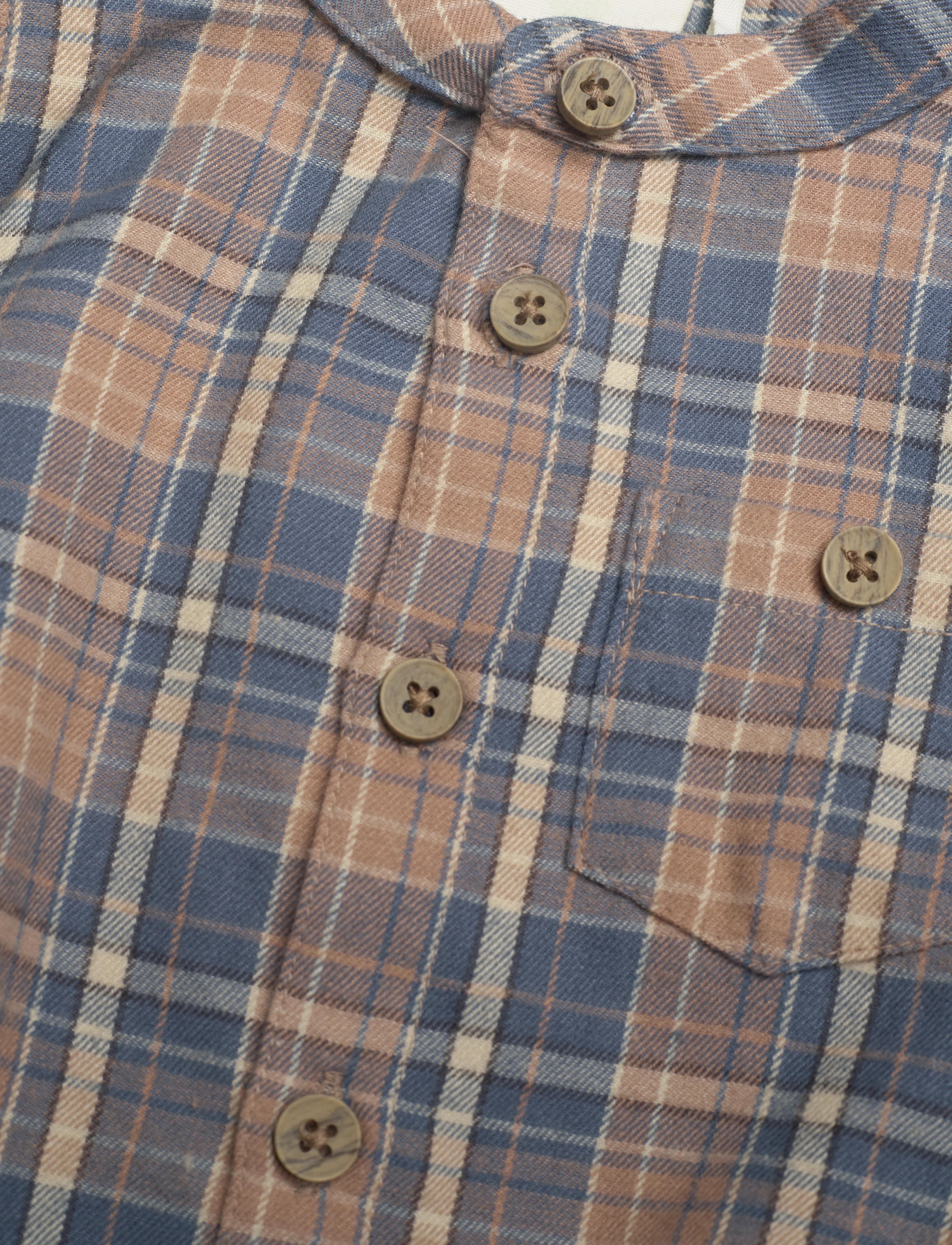 En Fant - Body Shirt SS Check - affogat - 2