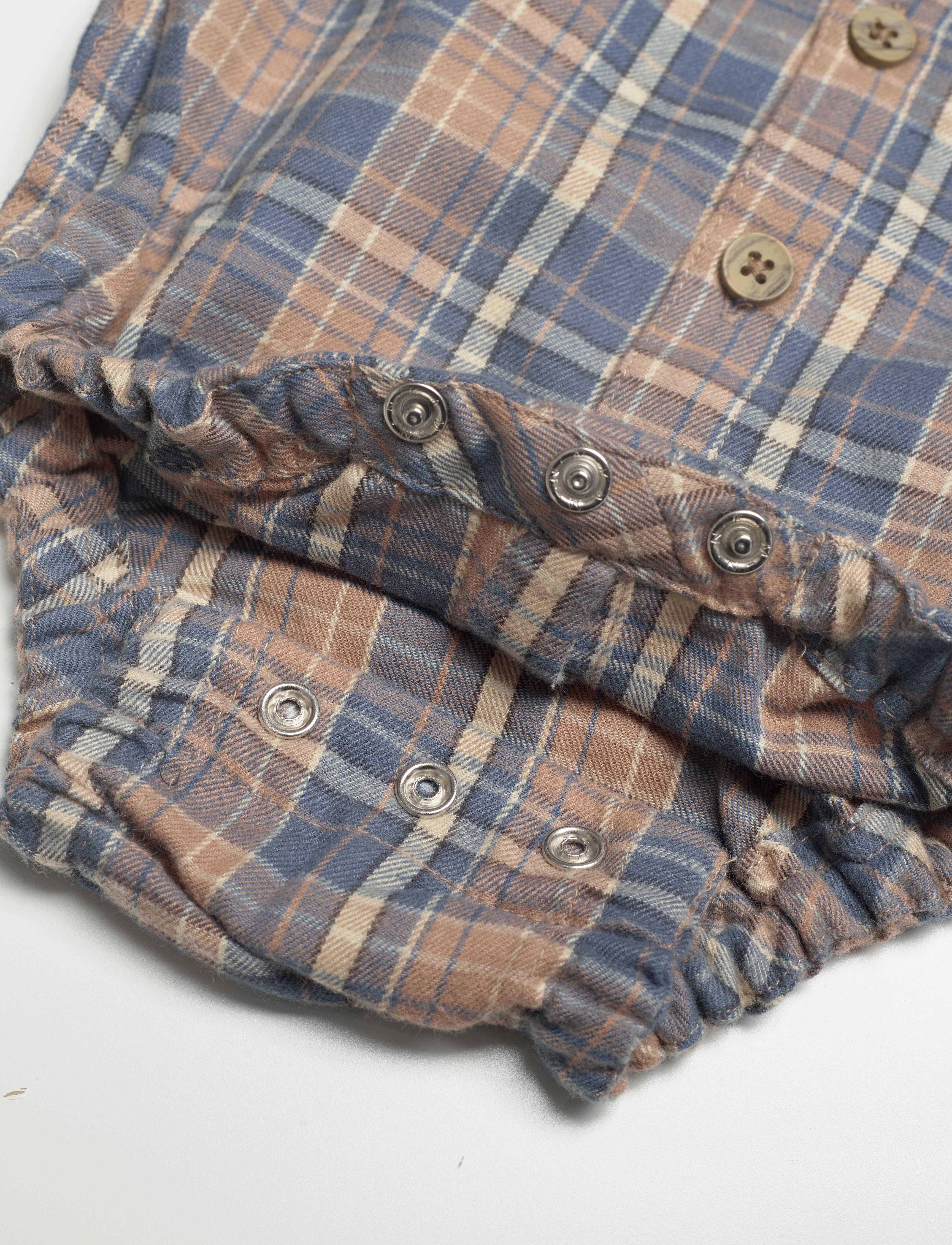 En Fant - Body Shirt SS Check - affogat - 3