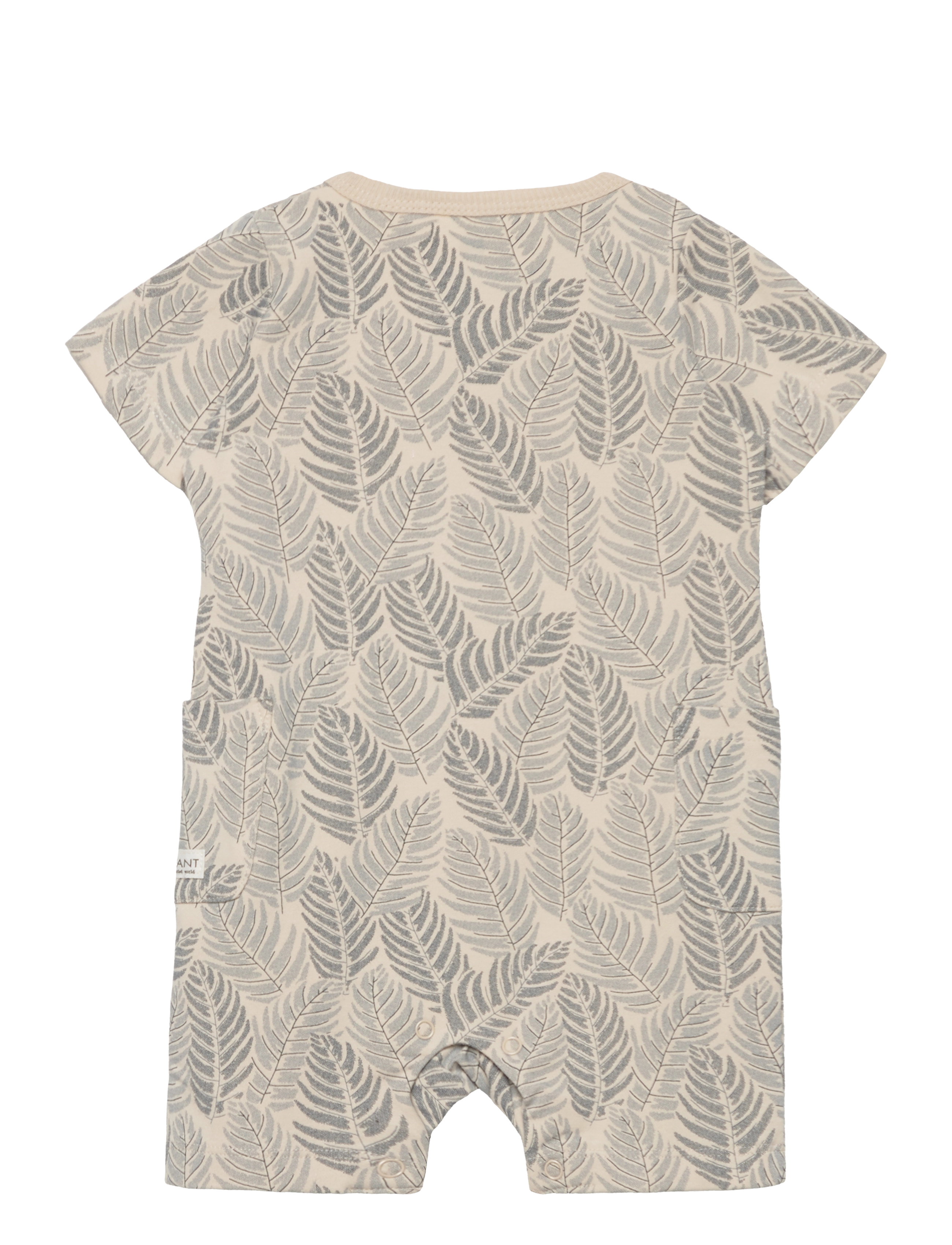 En Fant - Playsuit SS Leaves - peyote - 1