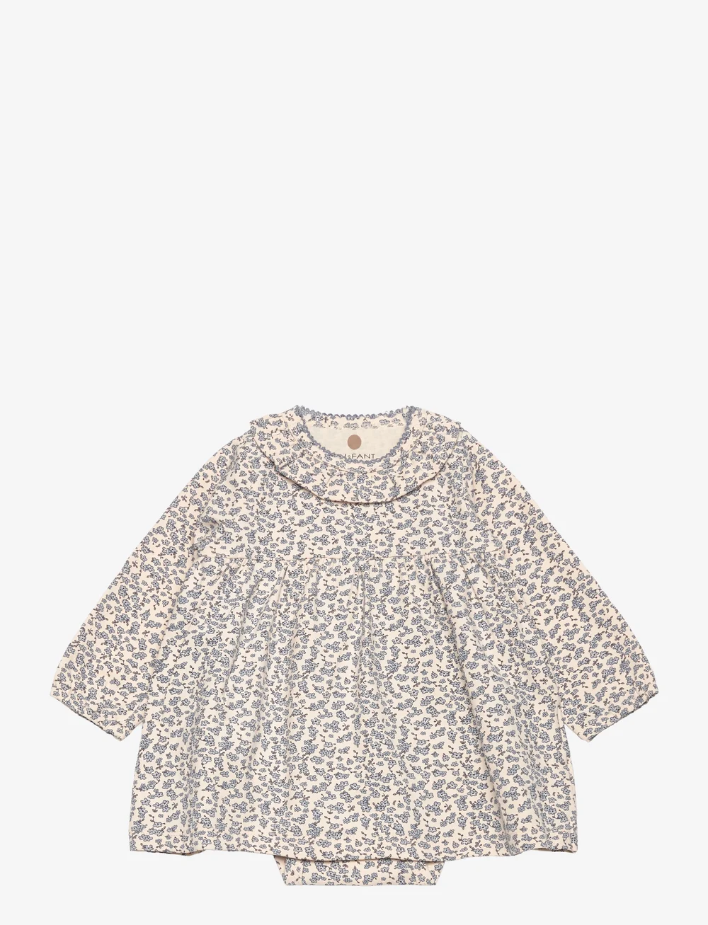 En Fant - Body Dress LS - kūdikių suknelės ilgomis rankovėmis - mother of pearl - 1