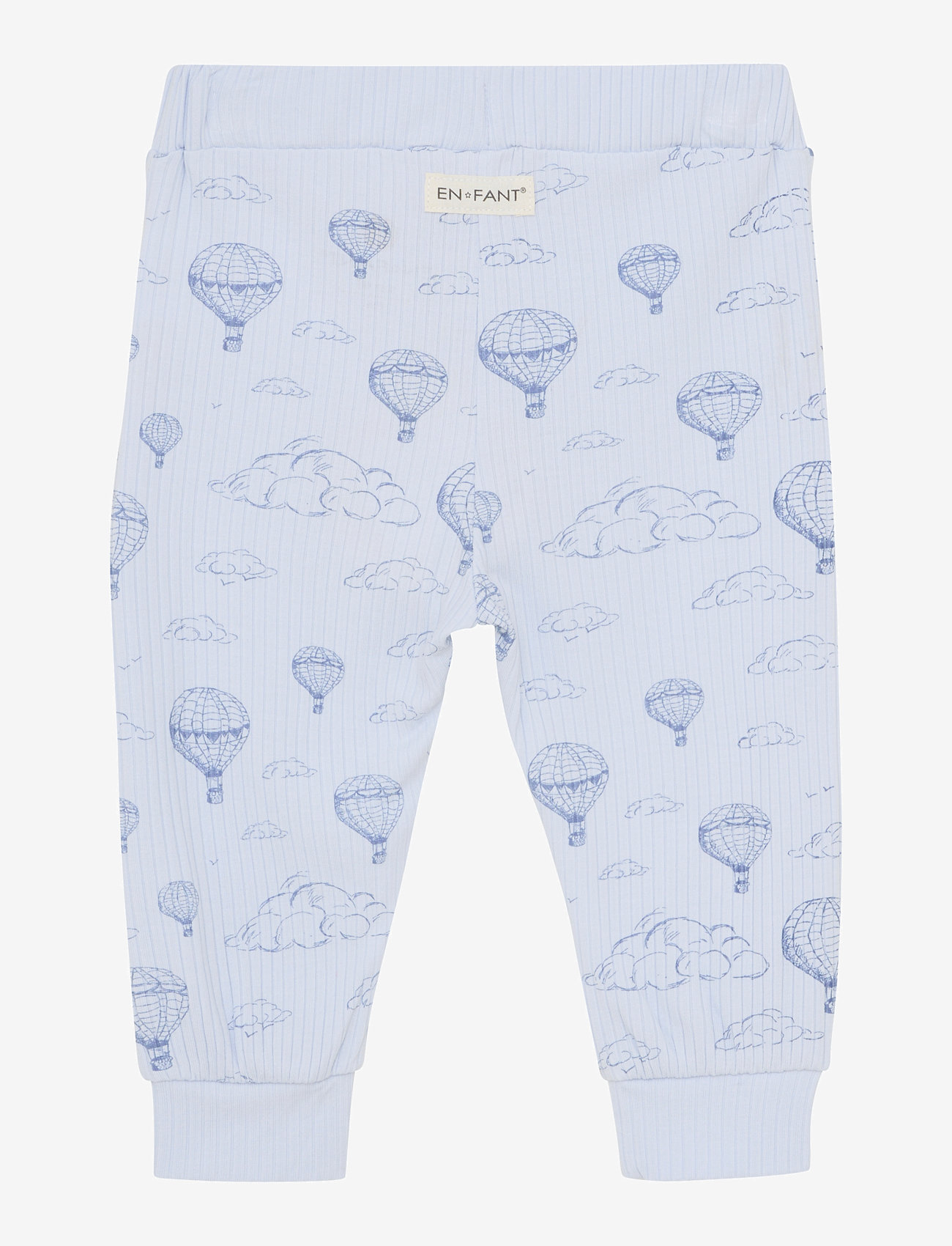En Fant - Pants Rib AOP - arctic ice - 1