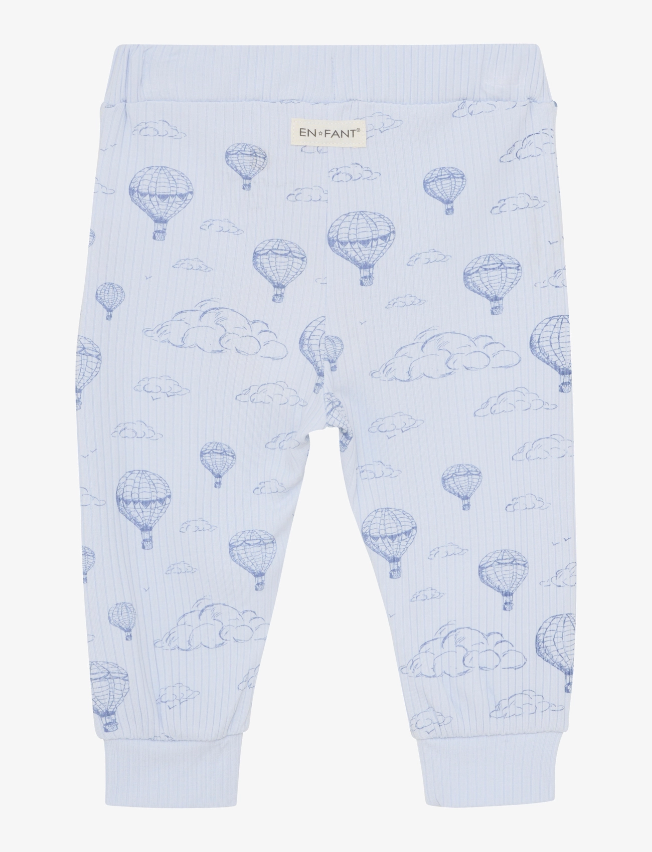 En Fant - Pants Rib AOP - arctic ice - 1