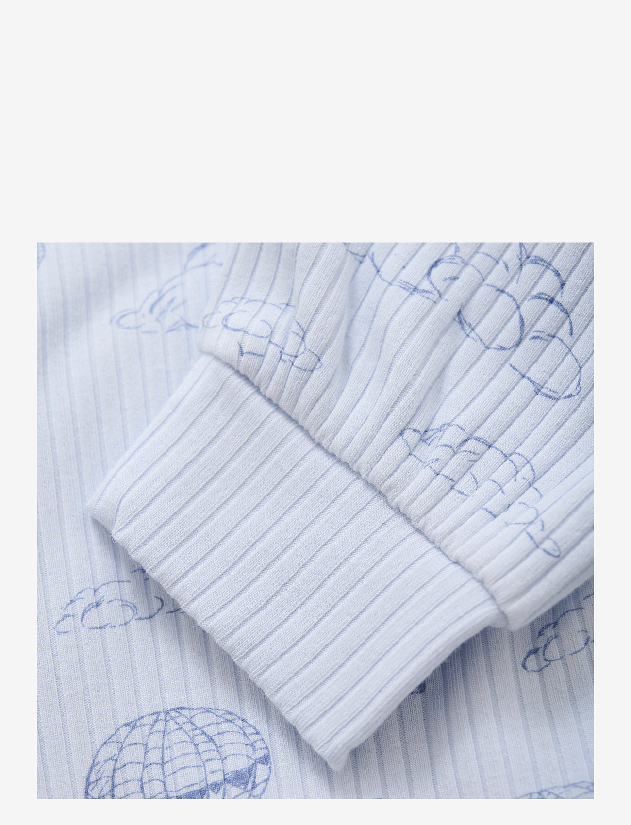 En Fant - Pants Rib AOP - arctic ice - 2