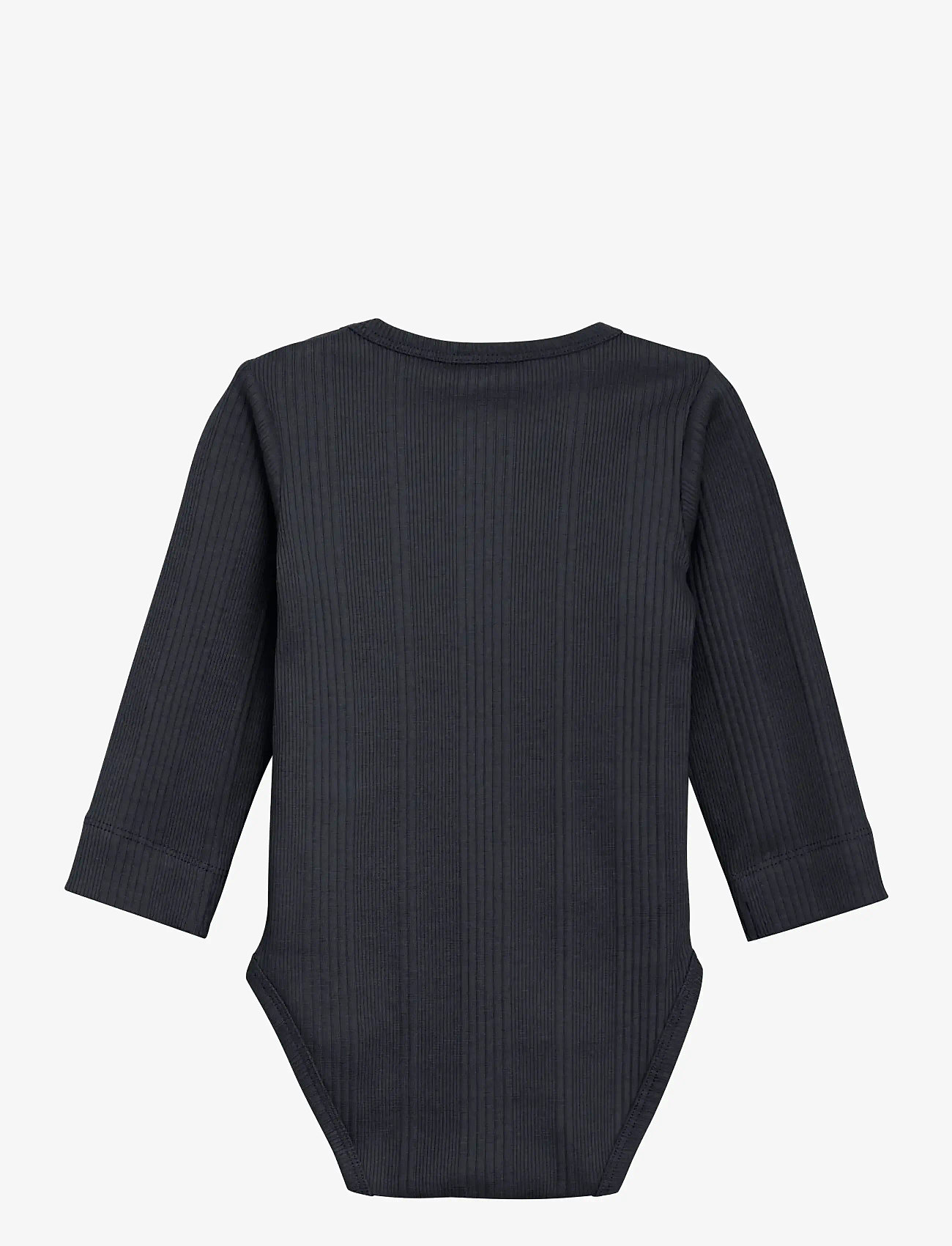 En Fant - Body LS Rib - long-sleeved bodies - ebony - 1