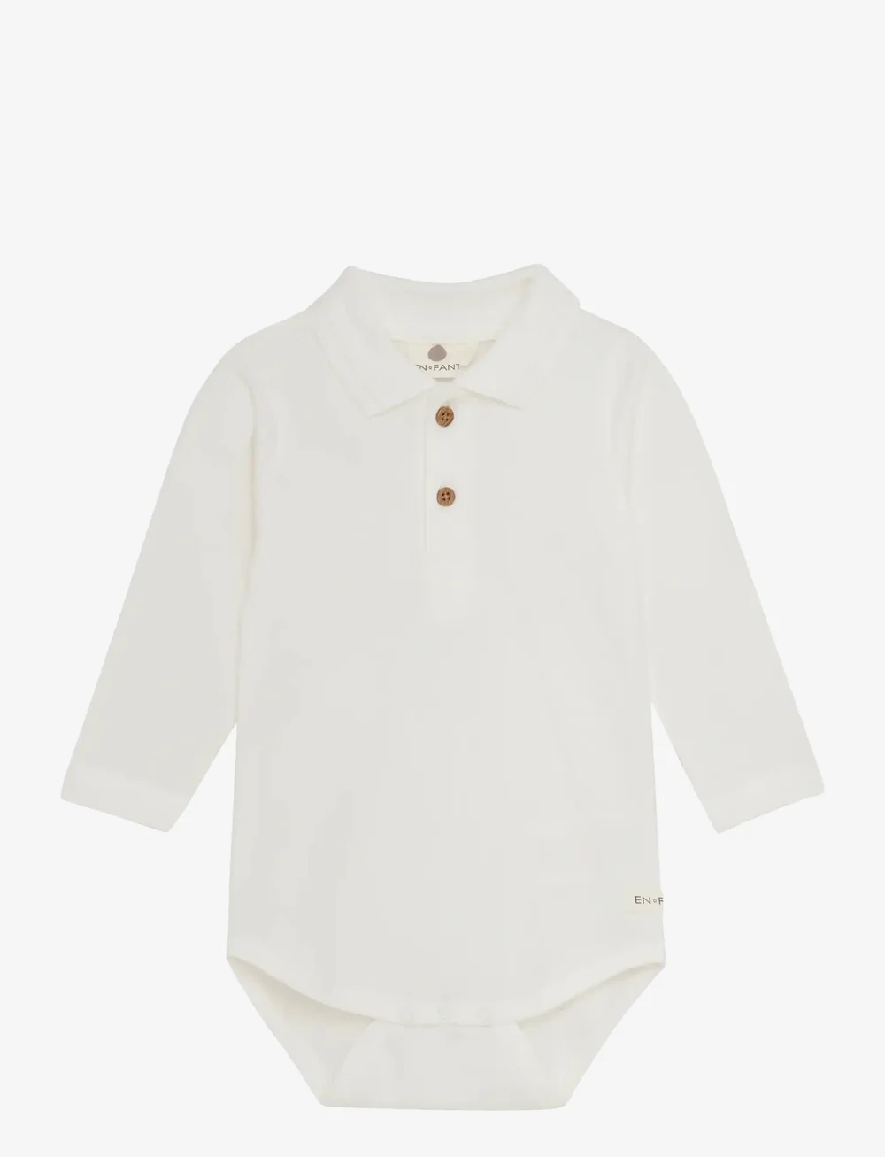 En Fant - Body LS Polo - pikkade varrukatega - egret - 0