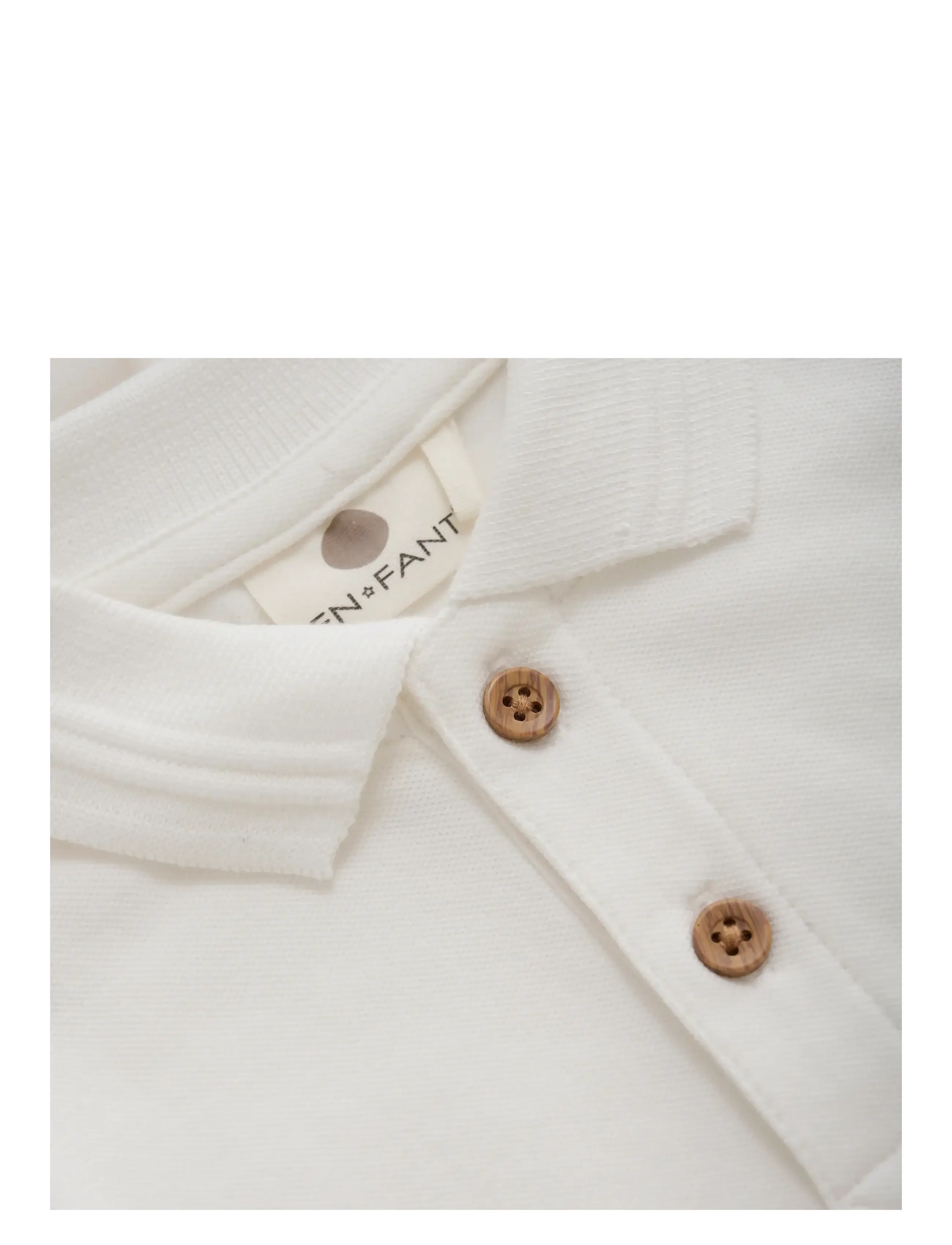 En Fant - Body LS Polo - egret - 2
