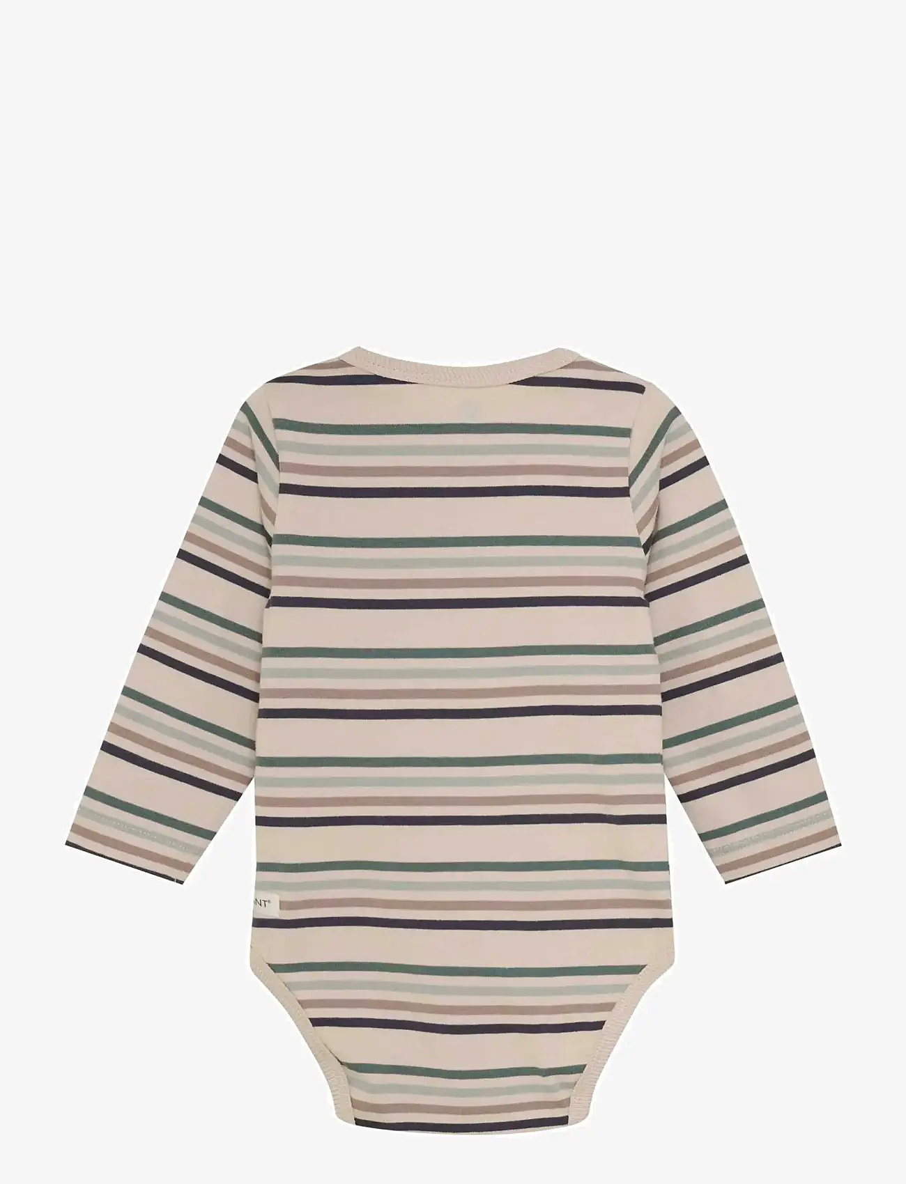 En Fant - Body LS Stripe - långärmade bodies - balsam green - 1