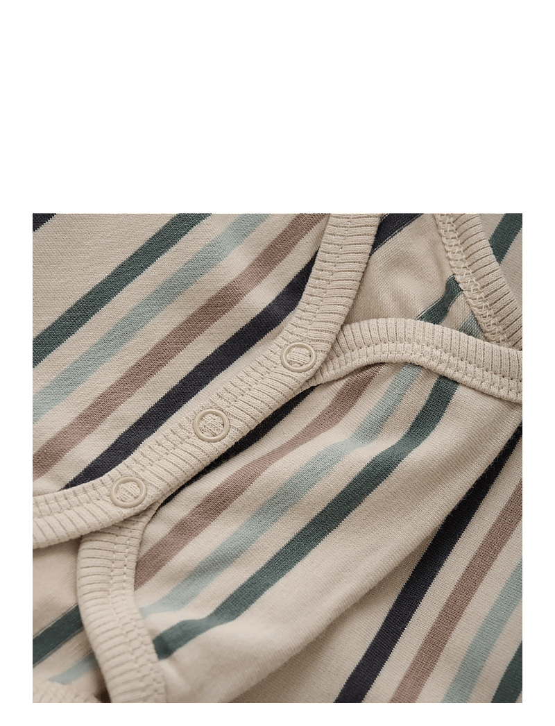 En Fant - Body LS Stripe - långärmade bodies - balsam green - 2