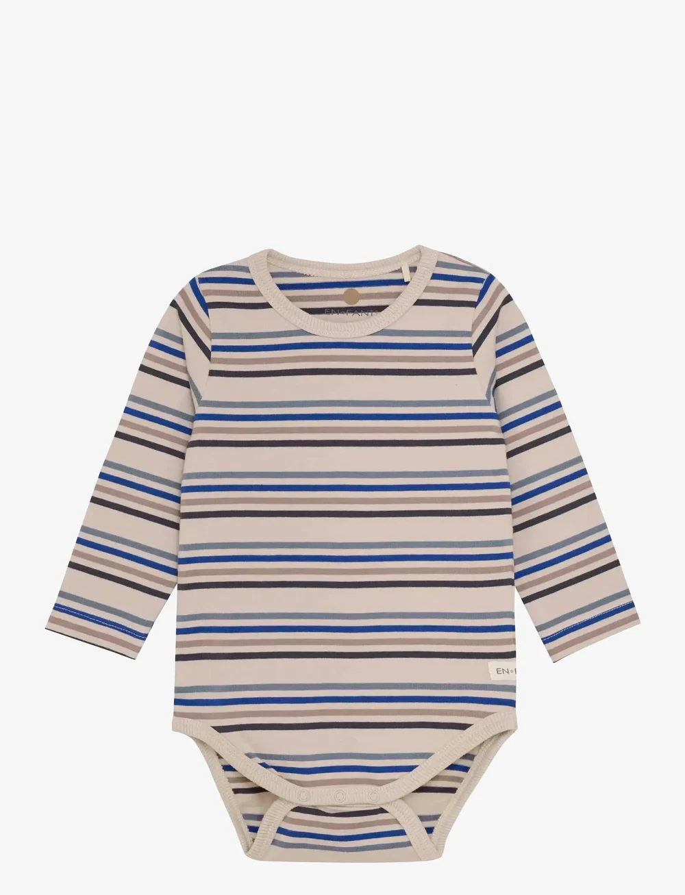 En Fant - Body LS Stripe - langärmelige bodys - flint stone - 0