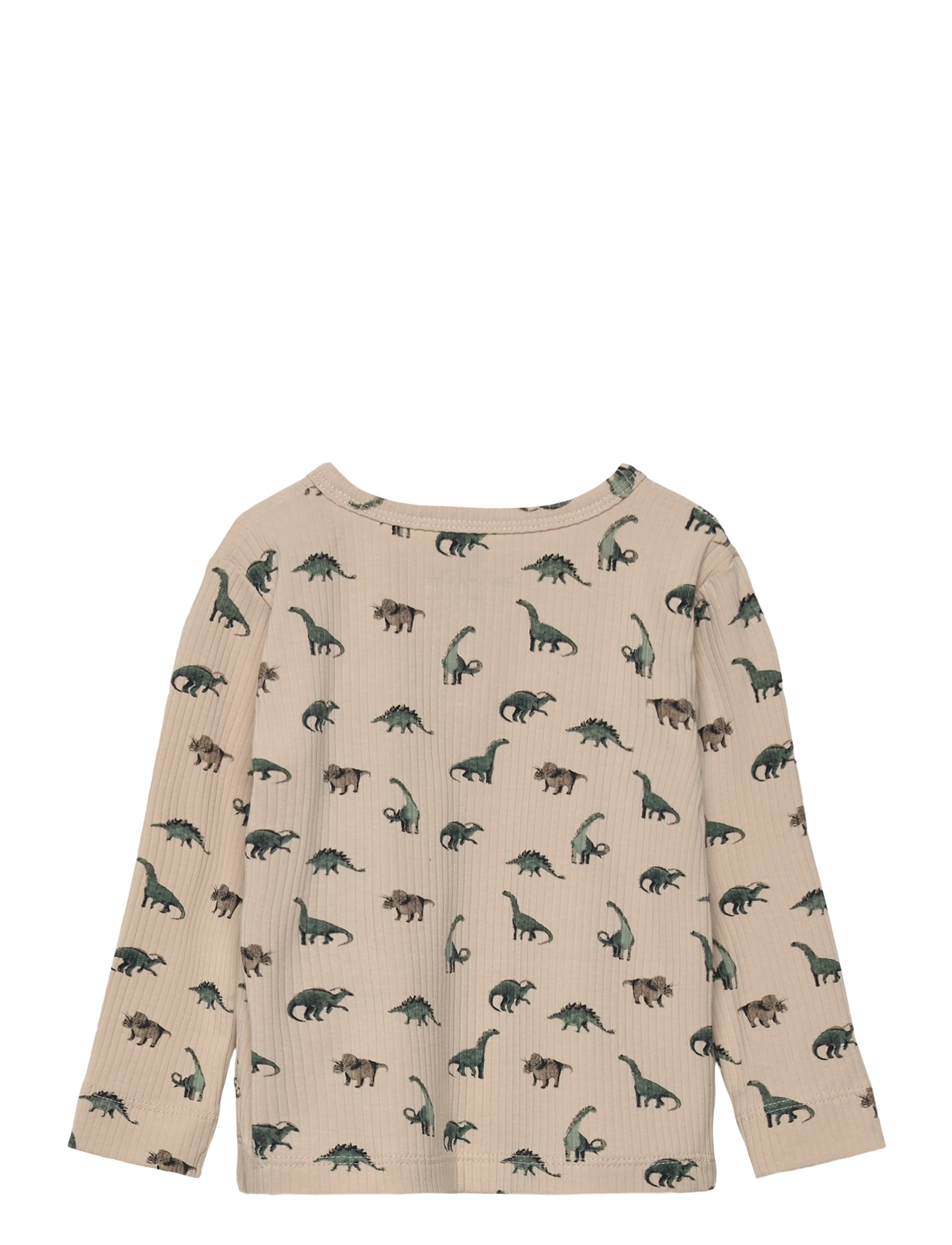 En Fant - T-shirt LS Rib AOP - langærmede t-shirts - french oak - 1