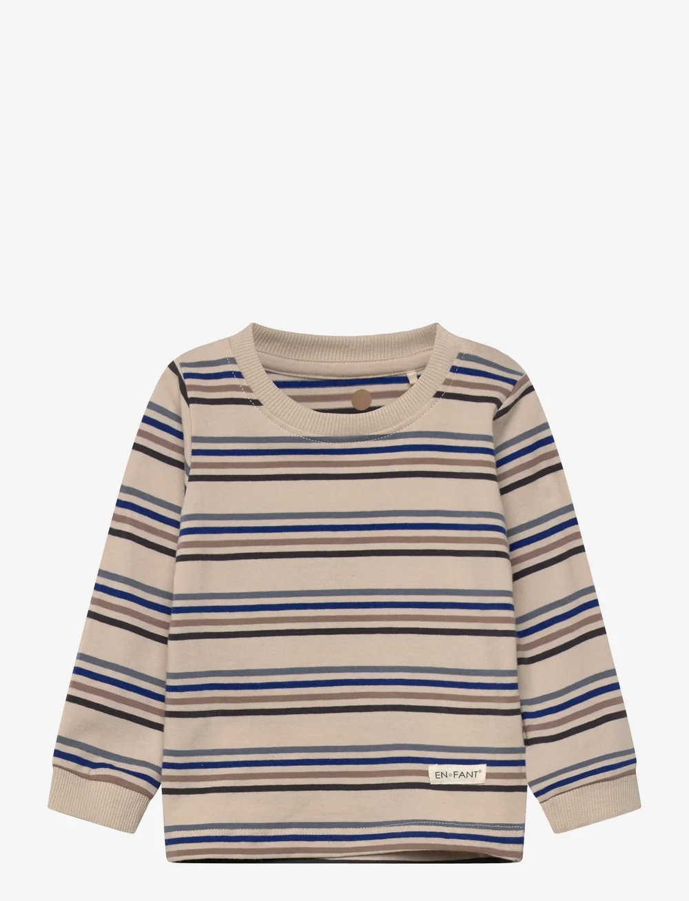 En Fant - T-shirt LS Stripe - langärmelig - flint stone - 0