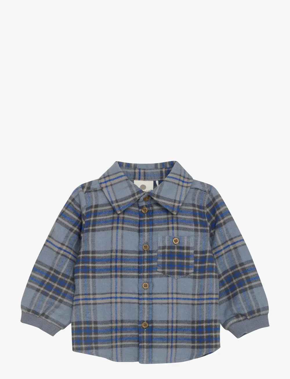 En Fant - Shirt LS Check - långärmade skjortor - flint stone - 0