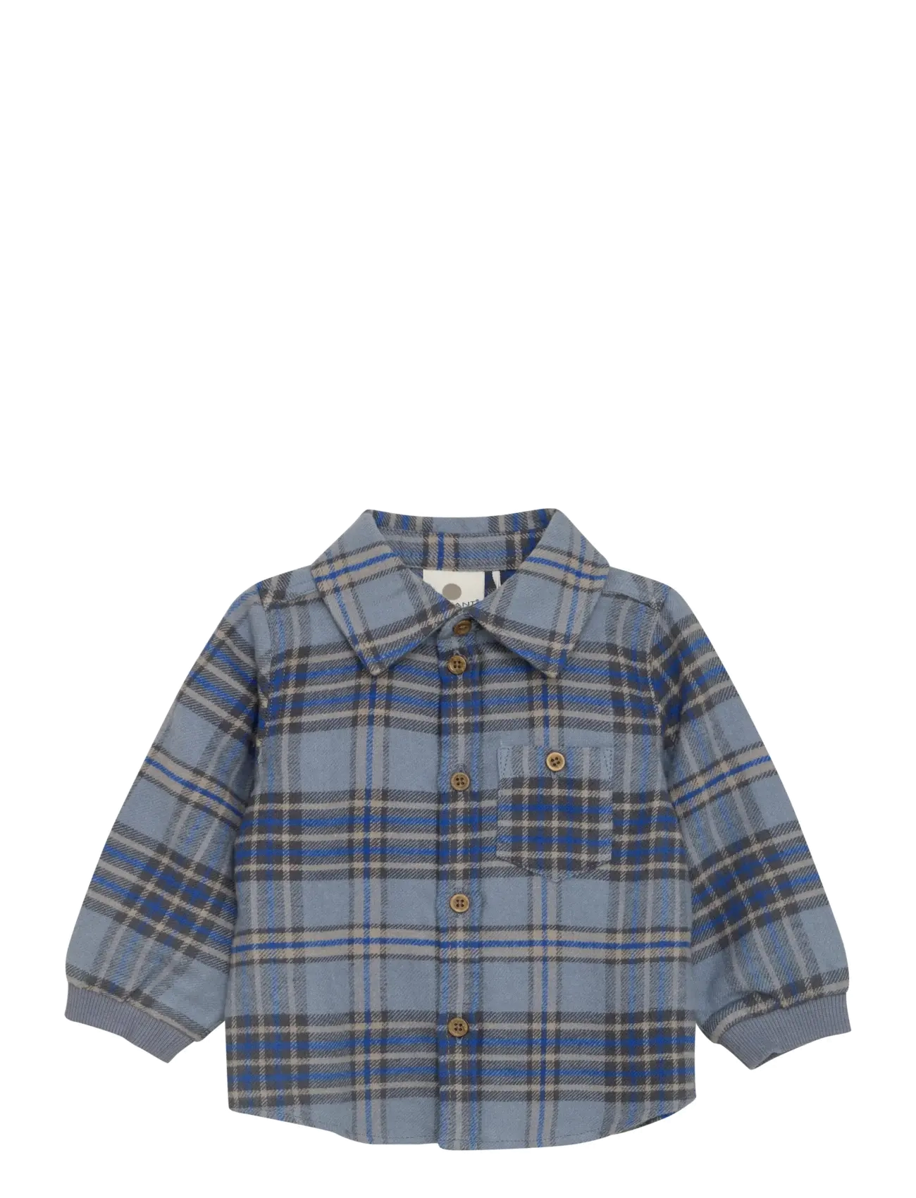 En Fant Shirt LS Check - 4 for 3 - FLINT STONE / blue